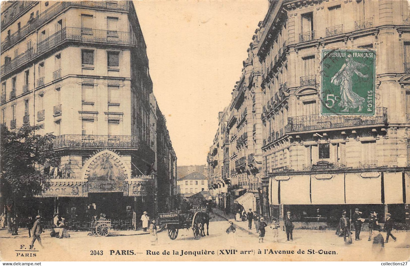 PARIS-75017- RUE DE LA JONQUIERE A L'AVENUE DE ST-OUEN - Arrondissement: 17