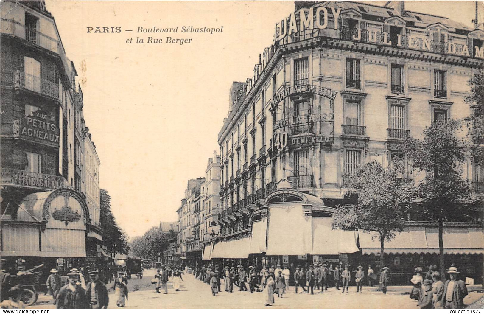 PARIS-75001- BOULEVARD SEBASTOPOL ET LA RUE BERGER - Paris (01)