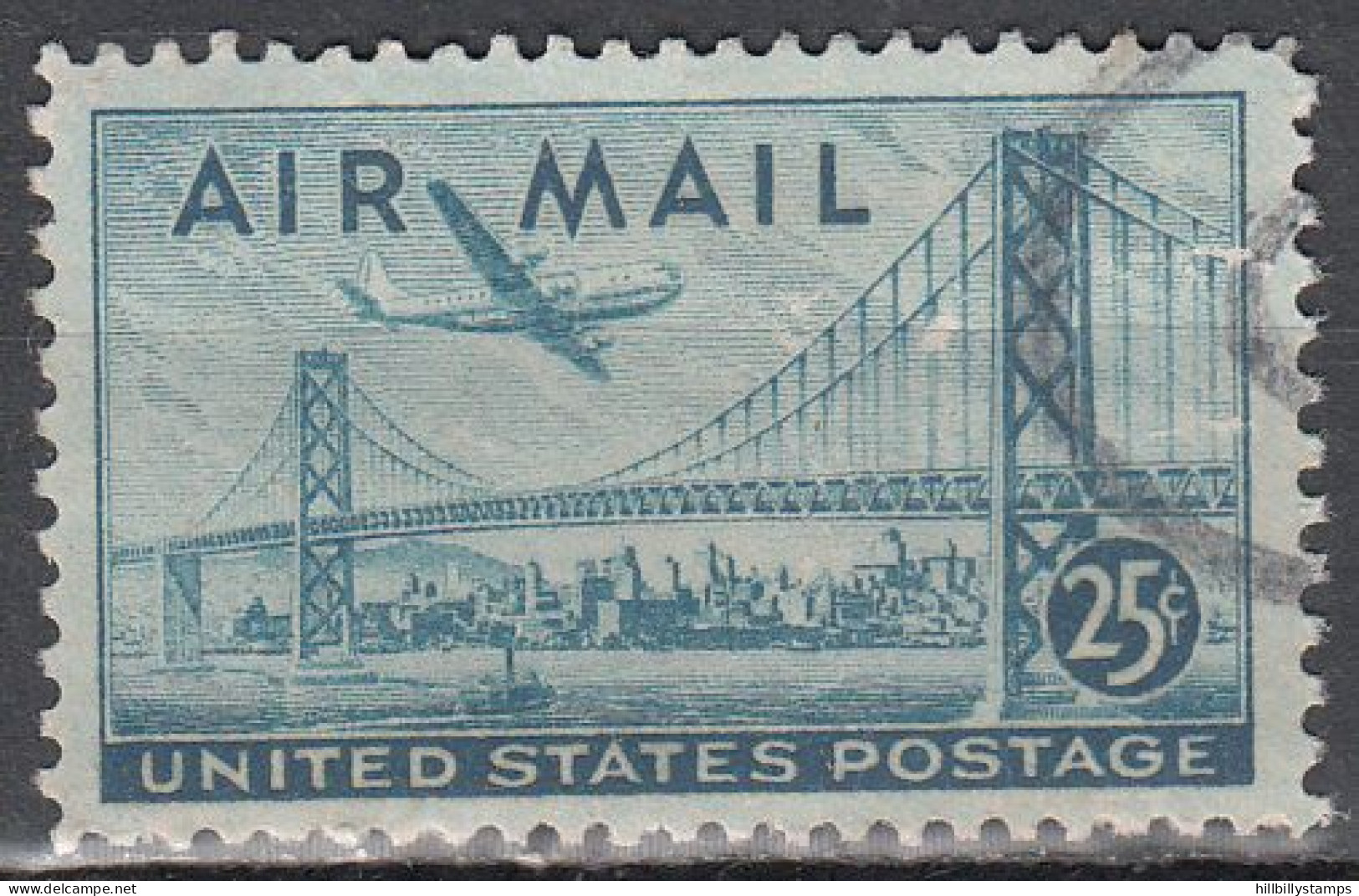 UNITED STATES   SCOTT NO  C36   USED    YEAR 1947 - 2a. 1941-1960 Gebraucht