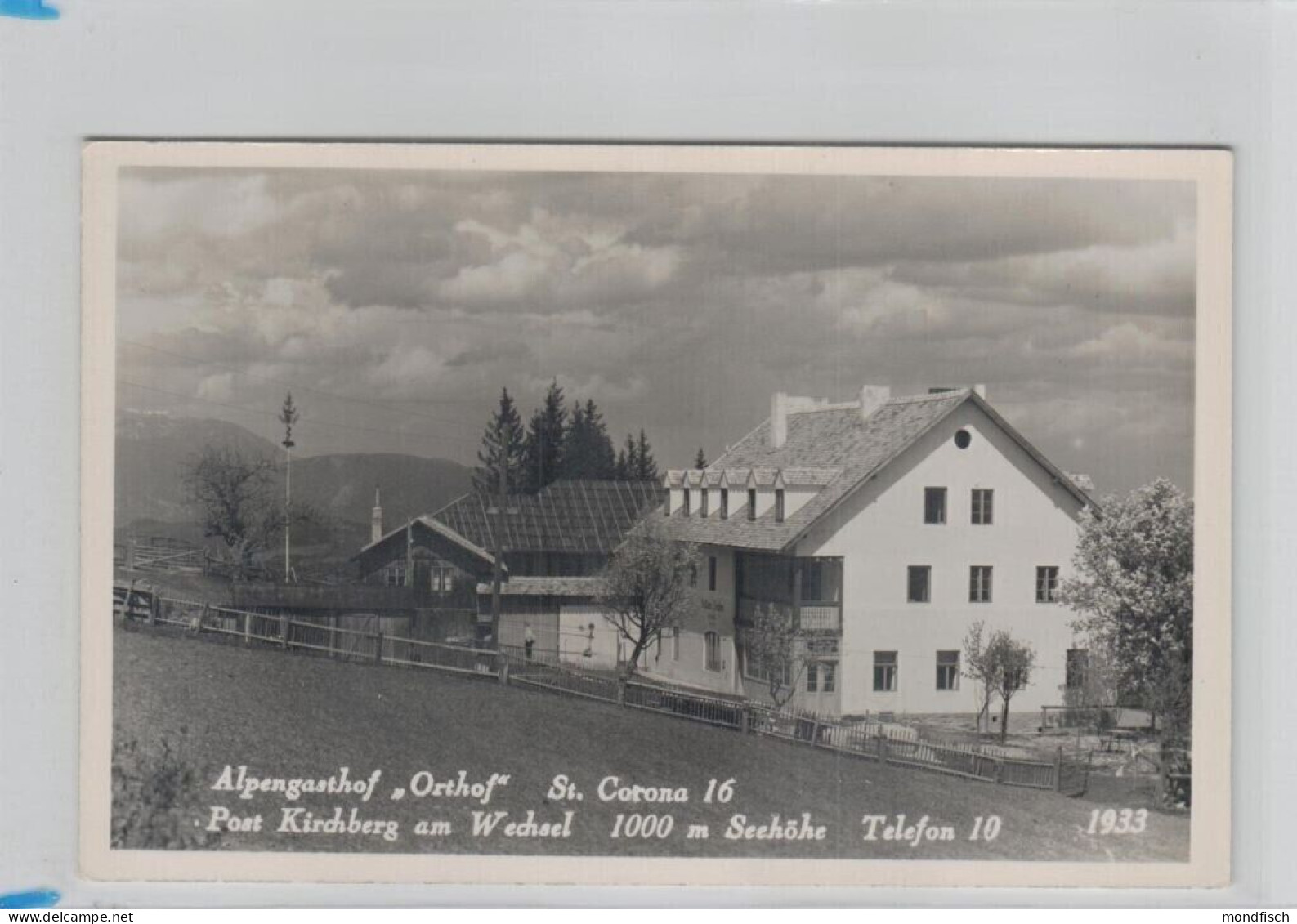 St. Corona - Alpengasthof Orthof 1949 - Wechsel