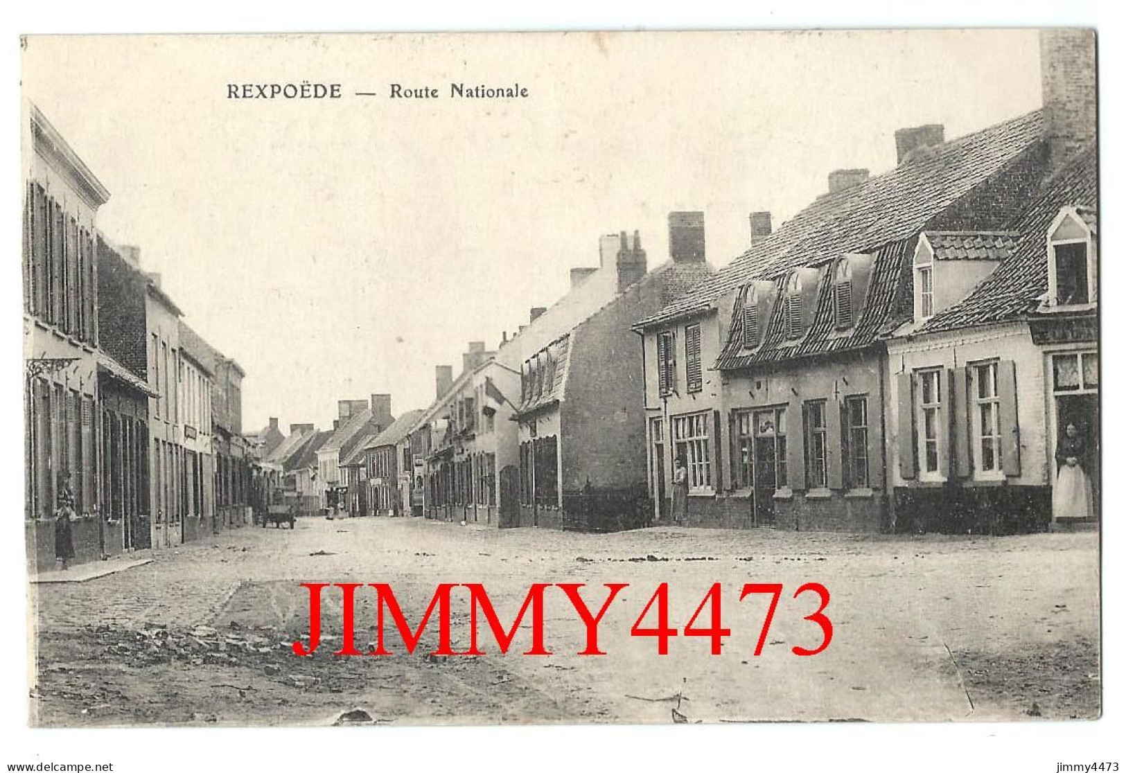 CPA - REXPOËDE - Route Nationale ( Canton De Wormhout - Nord ) Imp. E. Le Deley Paris - Wormhout