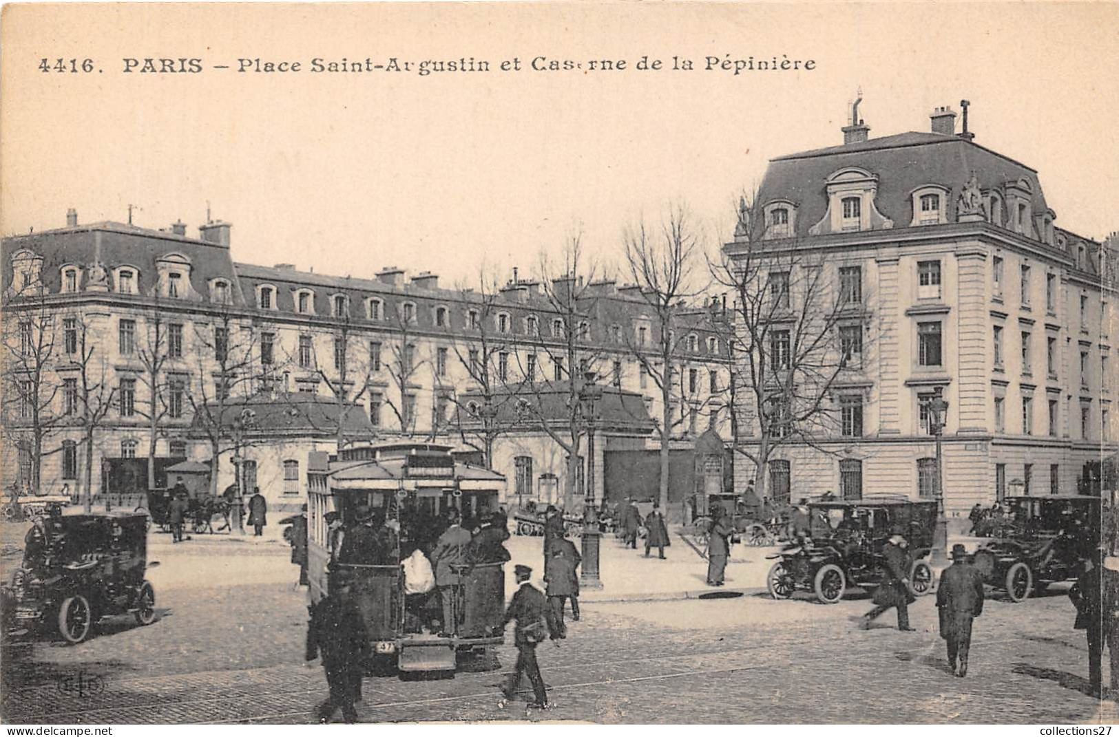 PARIS-75008- PLACE SAINT-AUGUSTIN ET CASERNE DE LA PEPINIERE - Paris (08)