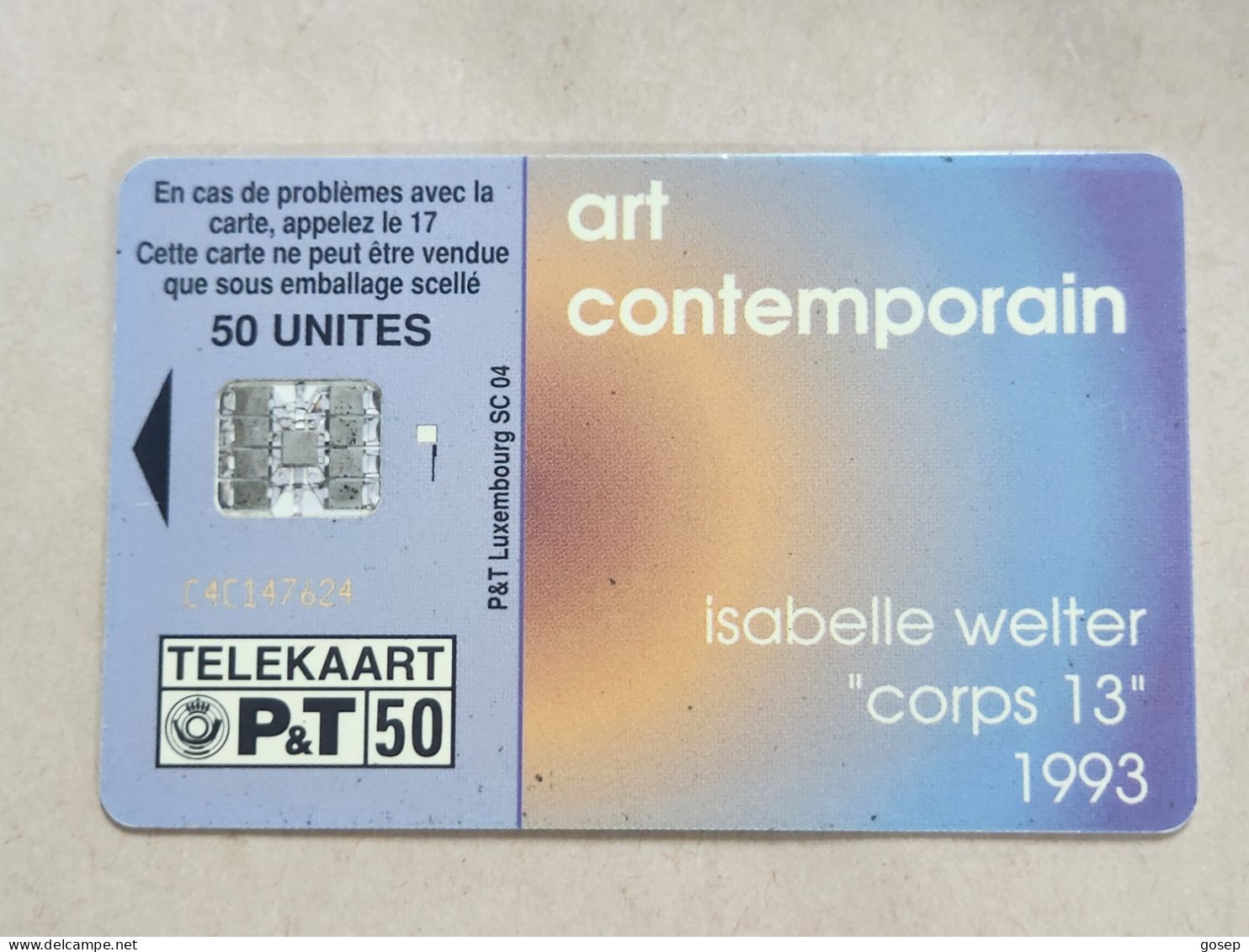 LUXEMBOURG-(SC04)-Art-Isabelle Welter-(4)-(C4C147624)-(50units)-(1.11.94)(tirage-104.072)-used Card - Luxembourg