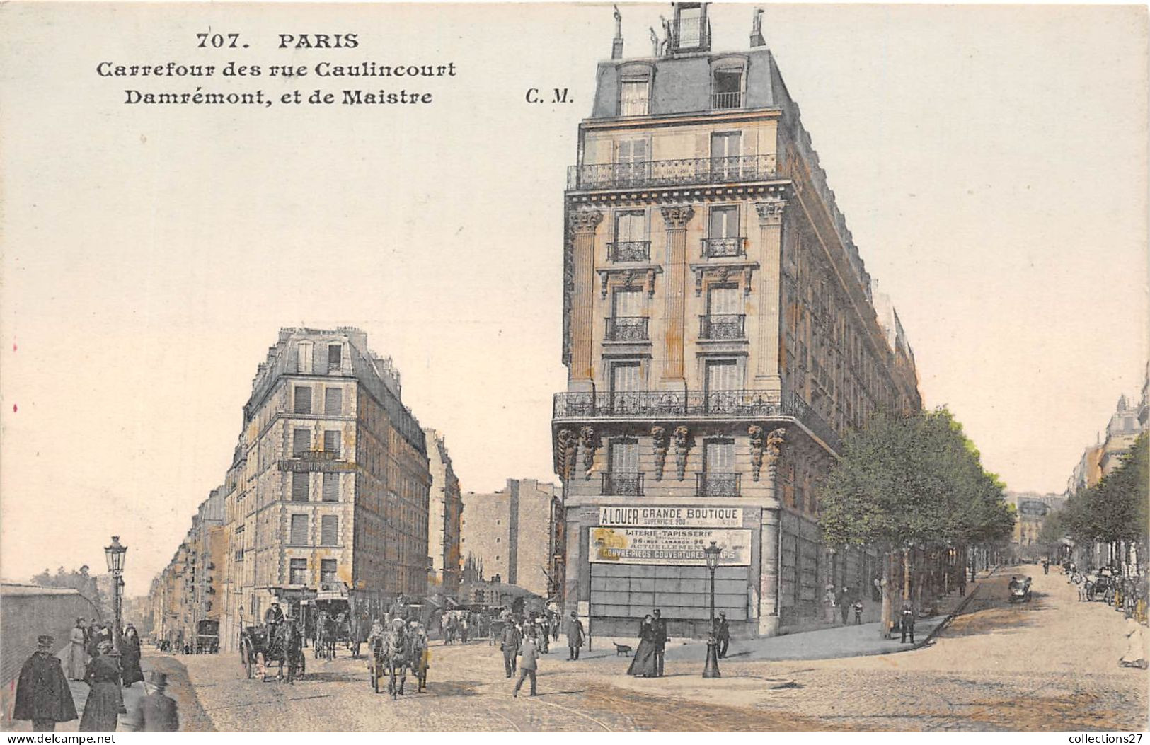 PARIS-75018- CARREFOUR DES RUE CAULINCOURT , DAMREMONT , ET DE MAISTRE - Arrondissement: 18