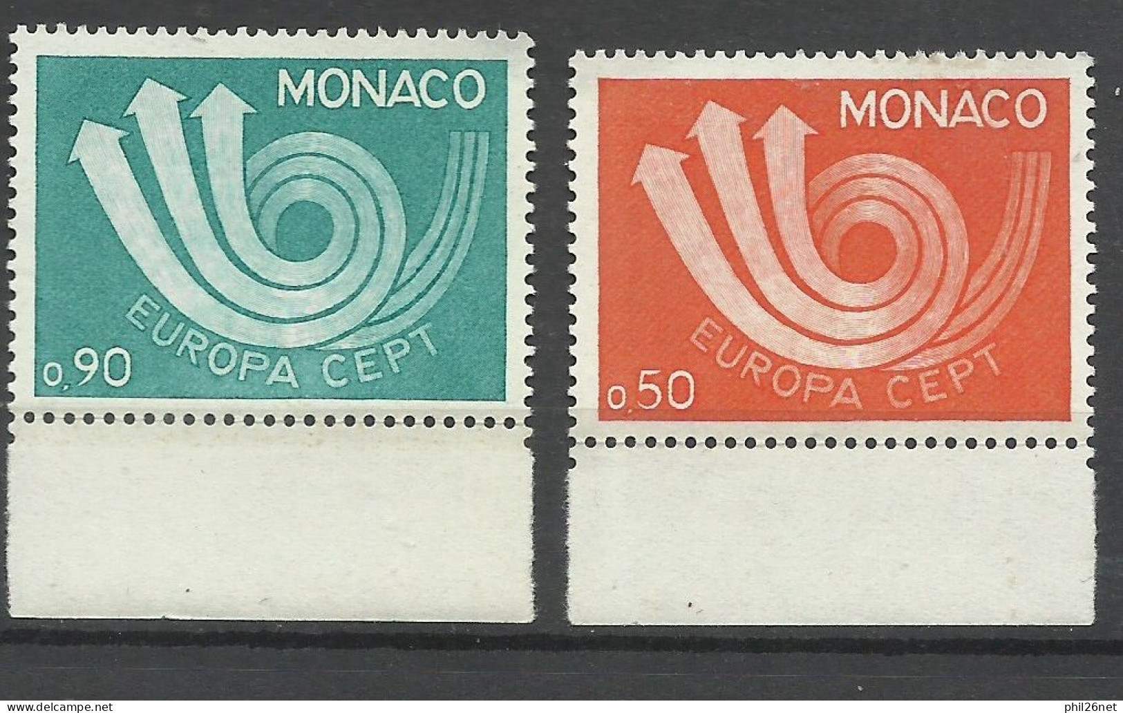 Monaco Europa 1973 N°  917 Et 918   Neufs   * *     B/ TB        Voir Scans                       Soldes ! ! ! - 1973