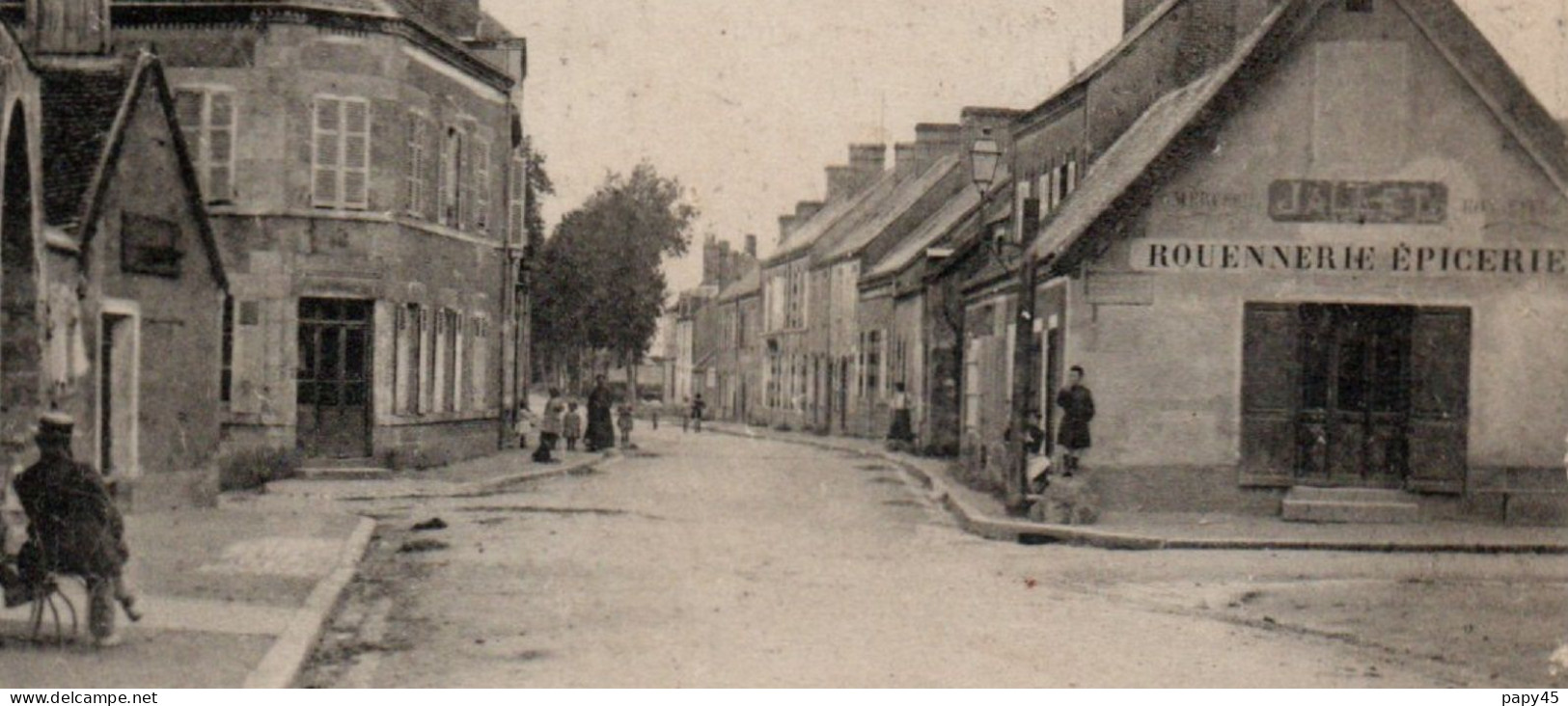 45 -  OUZOUER SUR LOIRE    Route D' Orléans   ( Rouannerie  Epicerie Jallet ) - Ouzouer Sur Loire