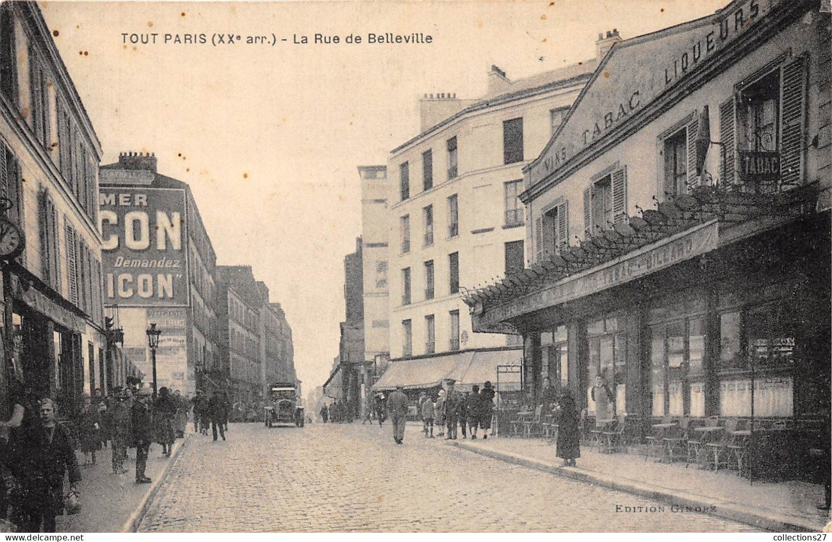 PARIS-75020- LA RUE DE BELLEVILLE - Paris (20)