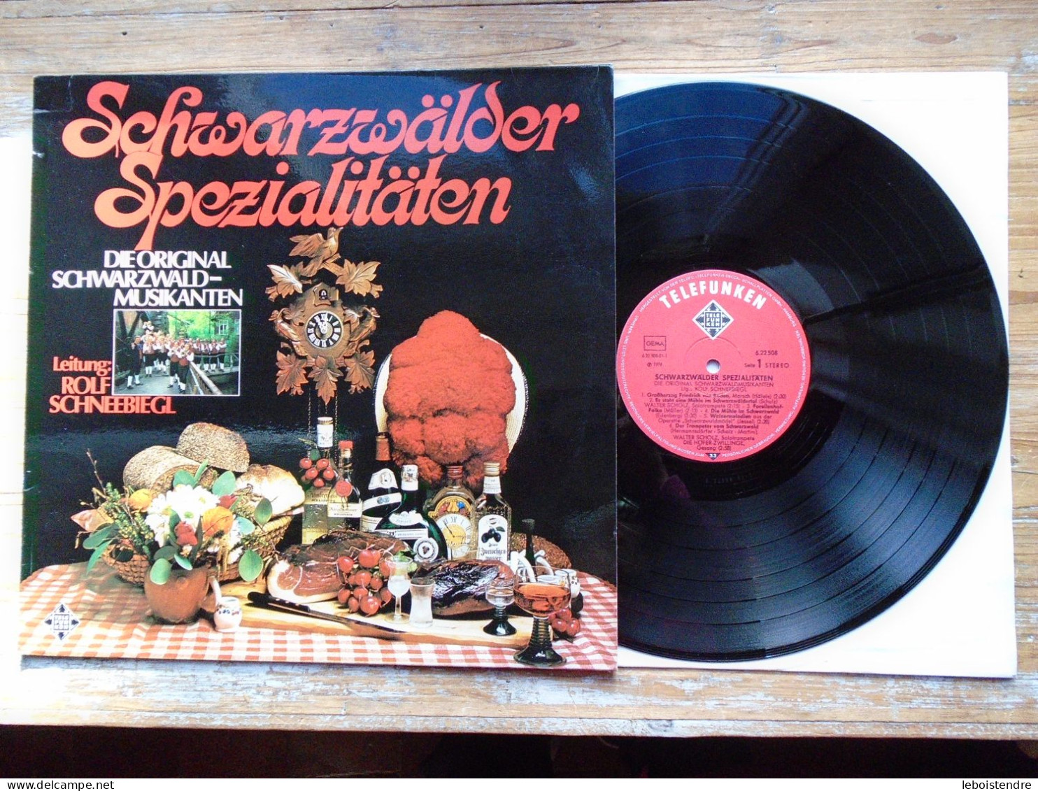 RARE 33 T LP VINYLE SCHWARZWALDER SPEZIALITATEN FORET NOIRE DIE ORIGINAL SCHWARZWALD-MUSIKANTEN 6.22508 ROLF SCHNEEBIEGL - Autres - Musique Allemande