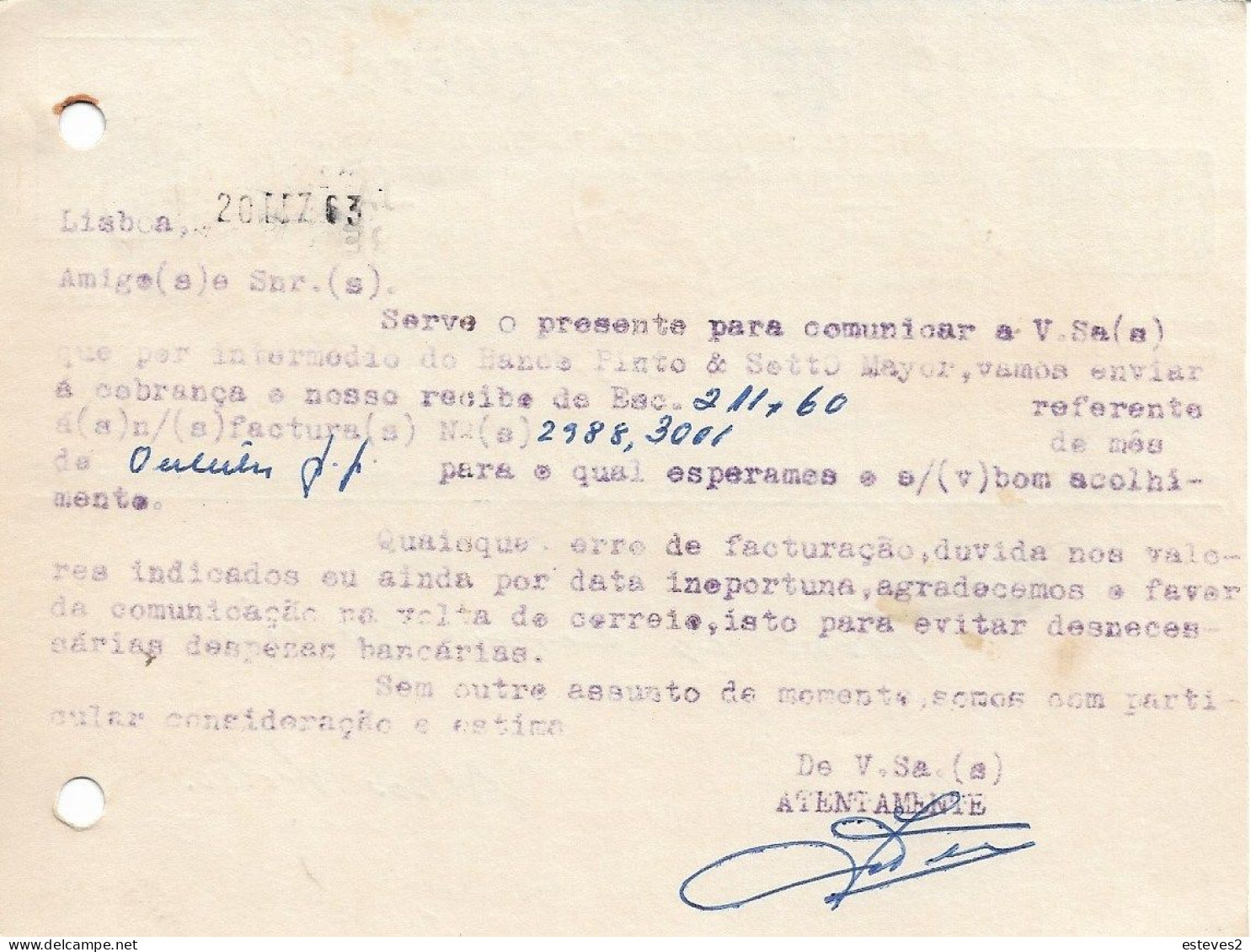 Portugal , 1963 ,  ANTONIO TELLES HERDºS , Lisboa ,  Metallurgical Industry , Foundry, Commercial Mail - Portogallo