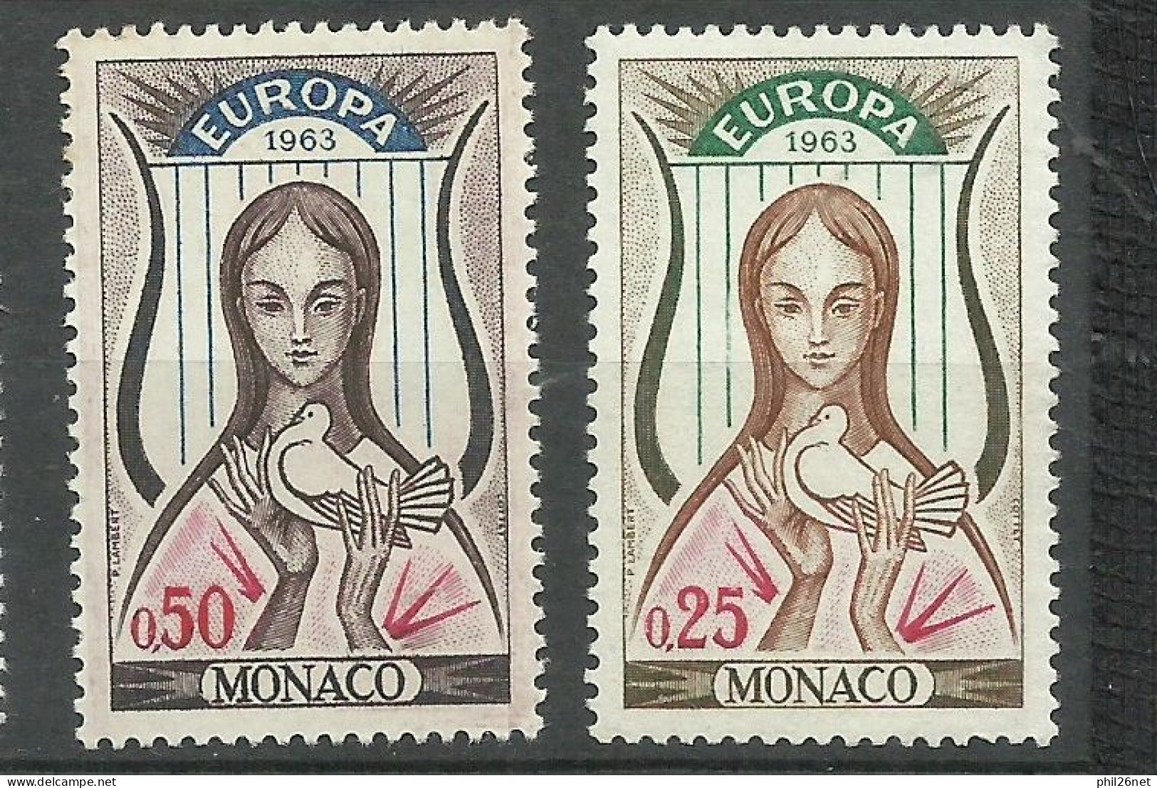 Monaco Europa 1963 N°  918 Et 919     Neufs   * * B/ TB        Voir Scans          Soldes ! ! ! - 1963