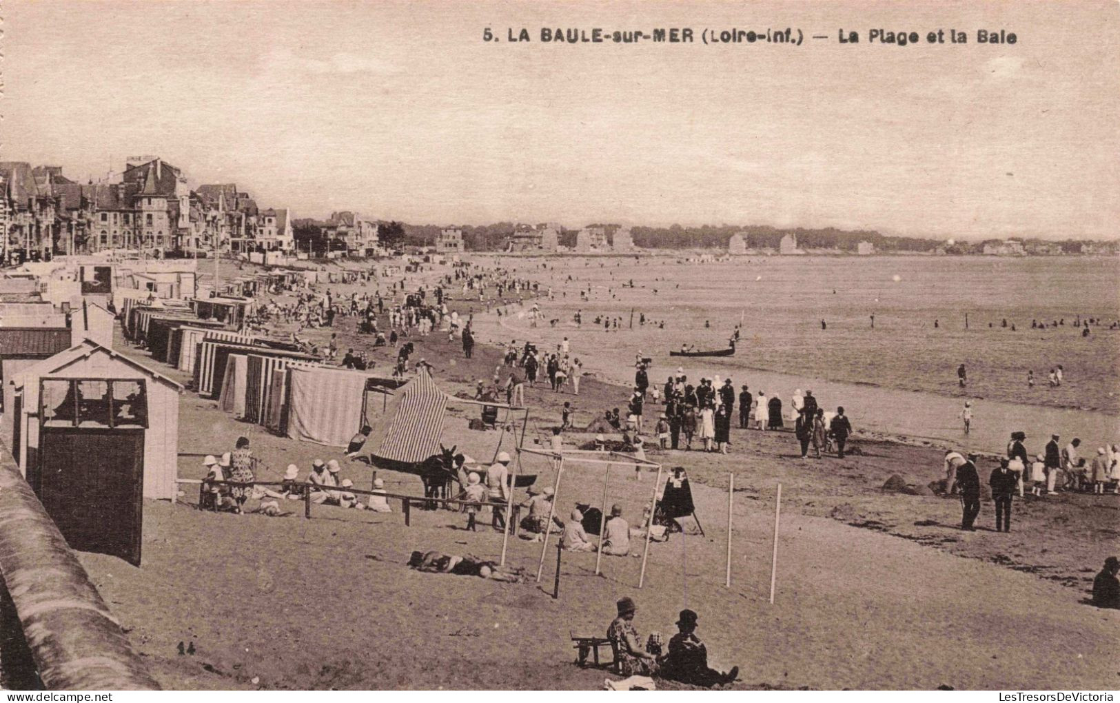 FRANCE - La Baule Sur Mer - La Plage Et La Bale - Animé - Carte Postale Ancienne - La Baule-Escoublac