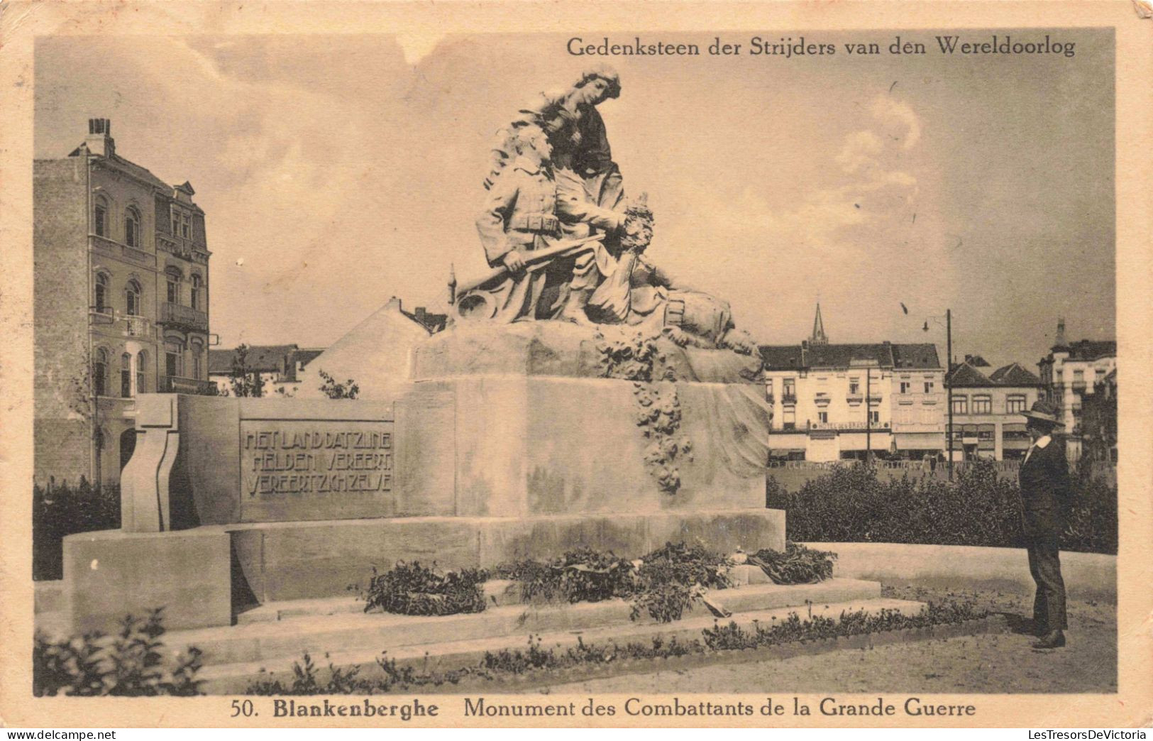BELGIQUE - Blankenberghe  - Monument Des Combattants De La Grande Guerre - Carte Postale Ancienne - Blankenberge