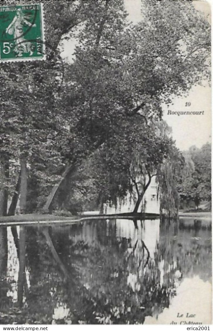 Rocquencourt. Le Lac Et Le Chateau Vu à Travers Le Saule. - Rocquencourt