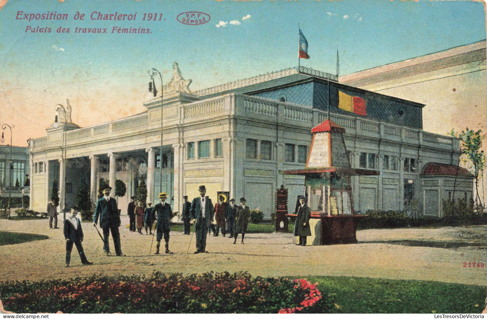 BELGIQUE - Charleroi - Palais Des Travaux Féminins - Colorisé - Carte Postale Ancienne - Charleroi