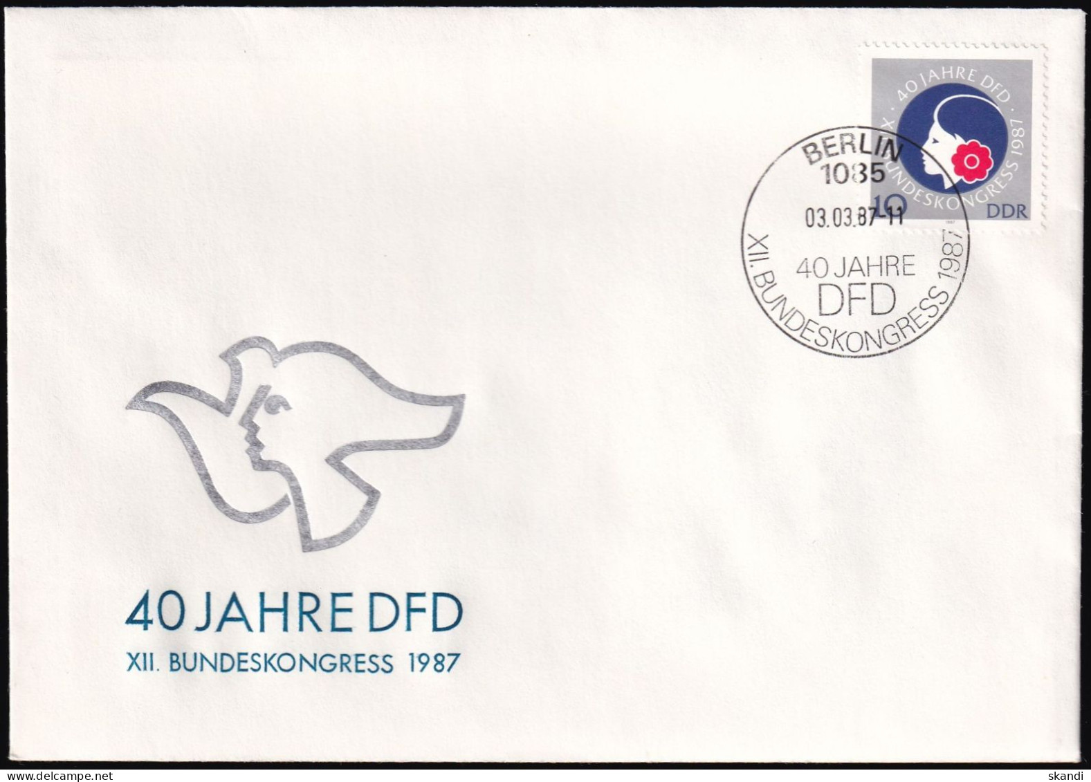 DDR 1987 Mi-Nr. 3079 FDC - 1981-1990