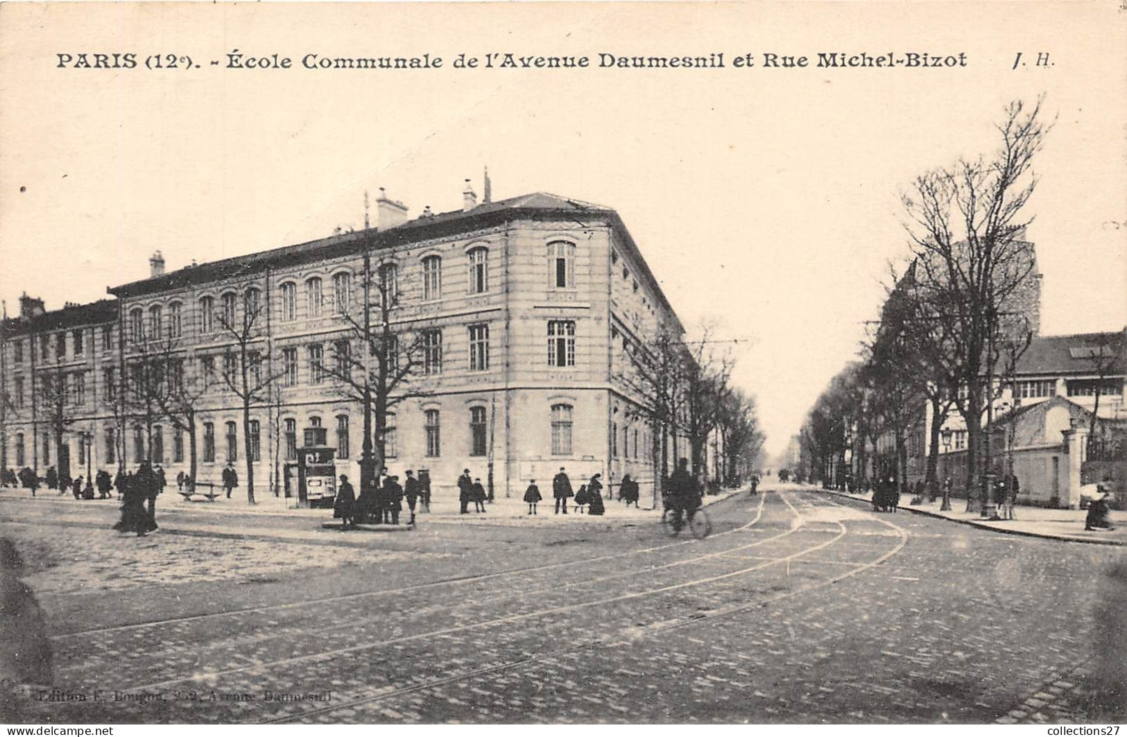 PARIS-75012- ECOLE COMMUNALE DE L' AVENUE DAUMESNIL ET RUE MICHEL-BIZOT - Arrondissement: 12