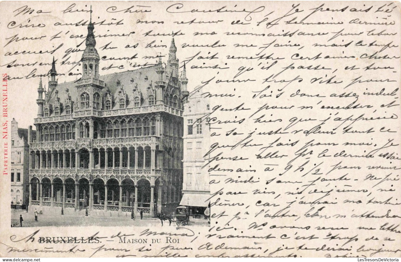 BELGIQUE - Bruxelles - Papeterie Nias - Carte Postale Ancienne - Monumenti, Edifici
