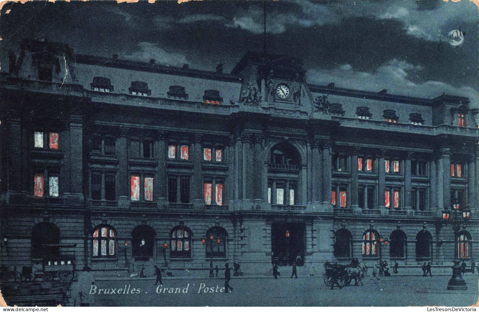 BELGIQUE - Bruxelles - Grand'poste - Carte Postale Ancienne - Squares