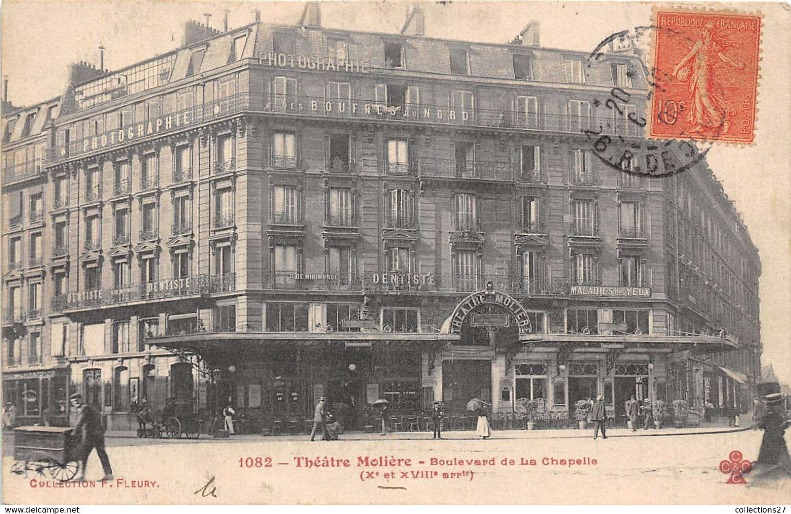 PARIS-75010- THEATRE MOLIERE- BOULEVARD DE LA CHAPELLE - Arrondissement: 10
