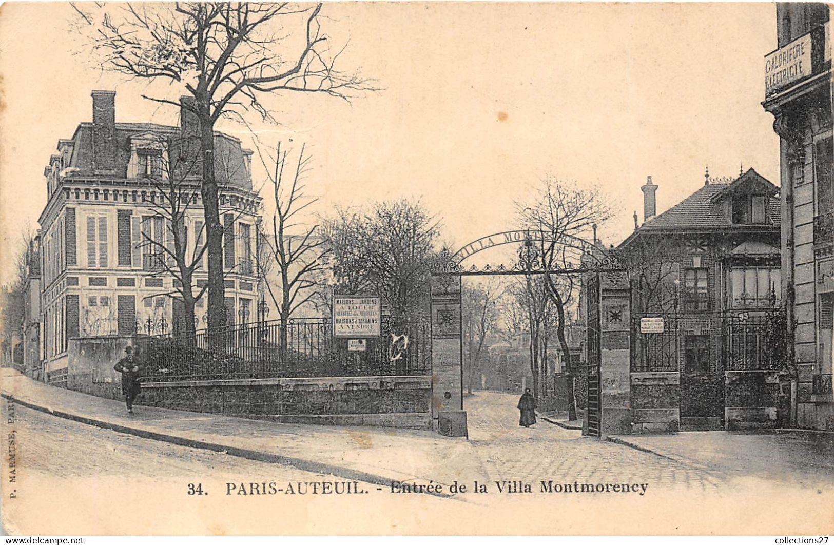 PARIS-75016- AUTEUIL ENTREE DE LA VILLA MONTMORENCY - Arrondissement: 16