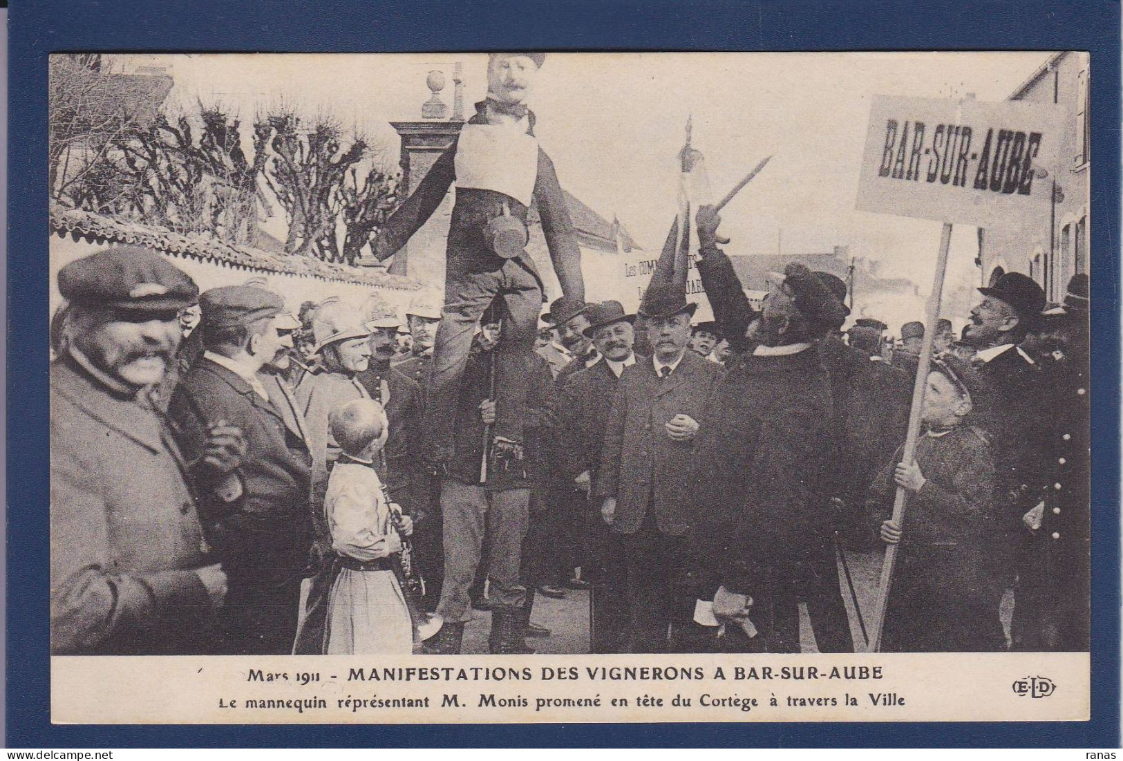 CPA [10] Aube > Bar-sur-Aube événements Viticoles De 1911 Non Circulé MONIS - Bar-sur-Aube