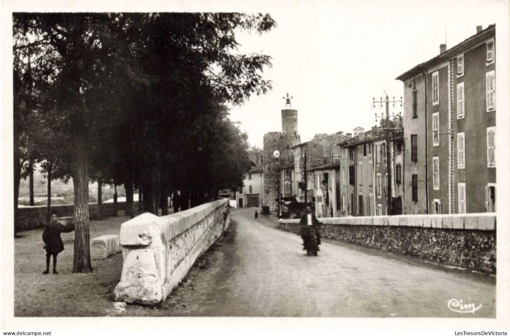 FRANCE - Anduze (Gard) - Le Quai Et La Tour De L'Horloge - Carte Postale Ancienne - Anduze