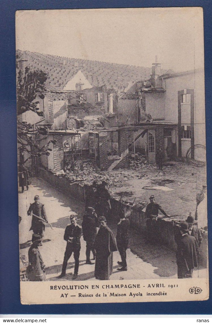 CPA [51] Marne > Ay En Champagne événements Viticoles De 1911 Non Circulé - Ay En Champagne