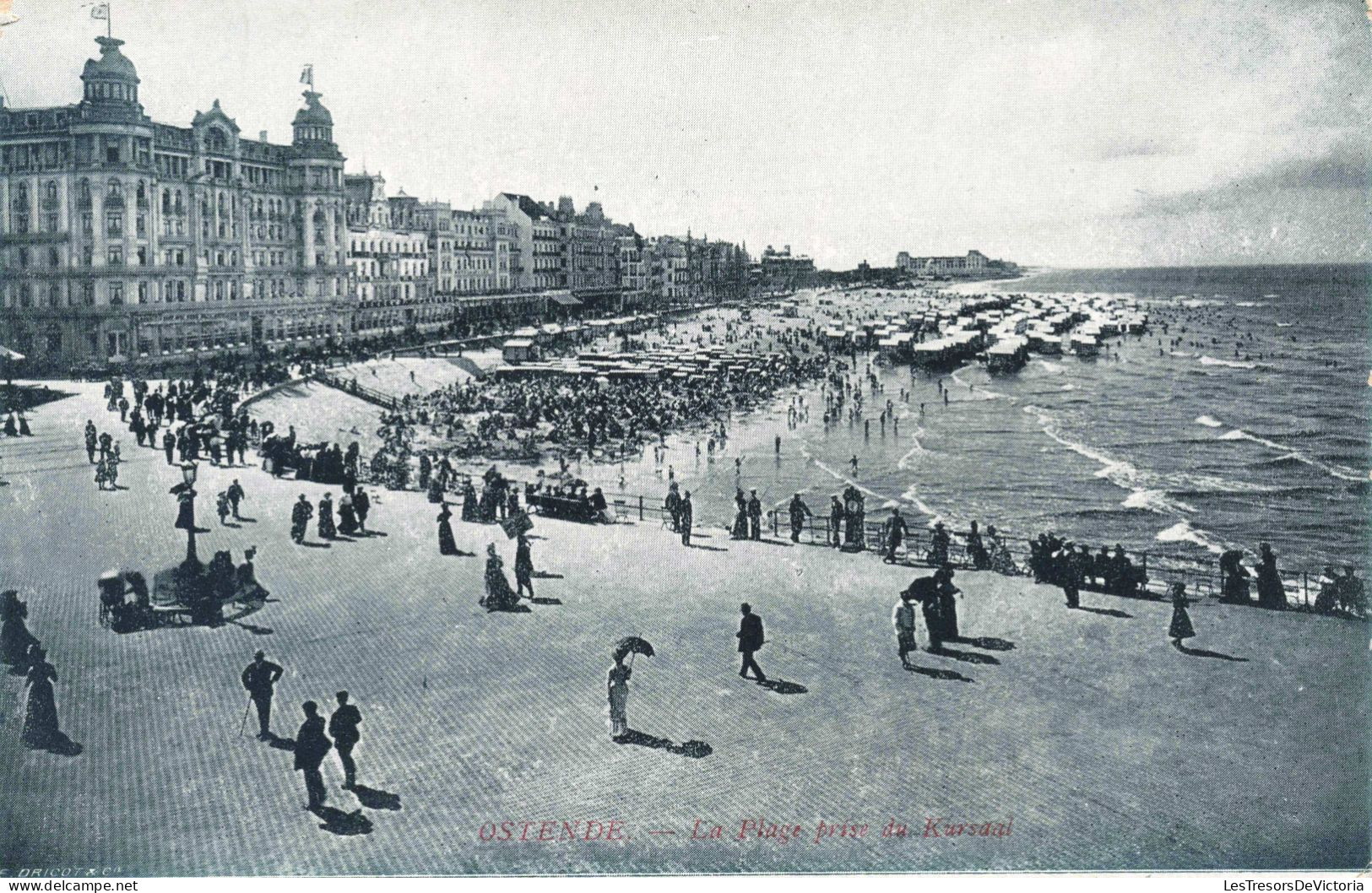 BELGIQUE - Ostende - La Plage Prise Du Kursaal - Animé - Carte Postale Ancienne - Oostende