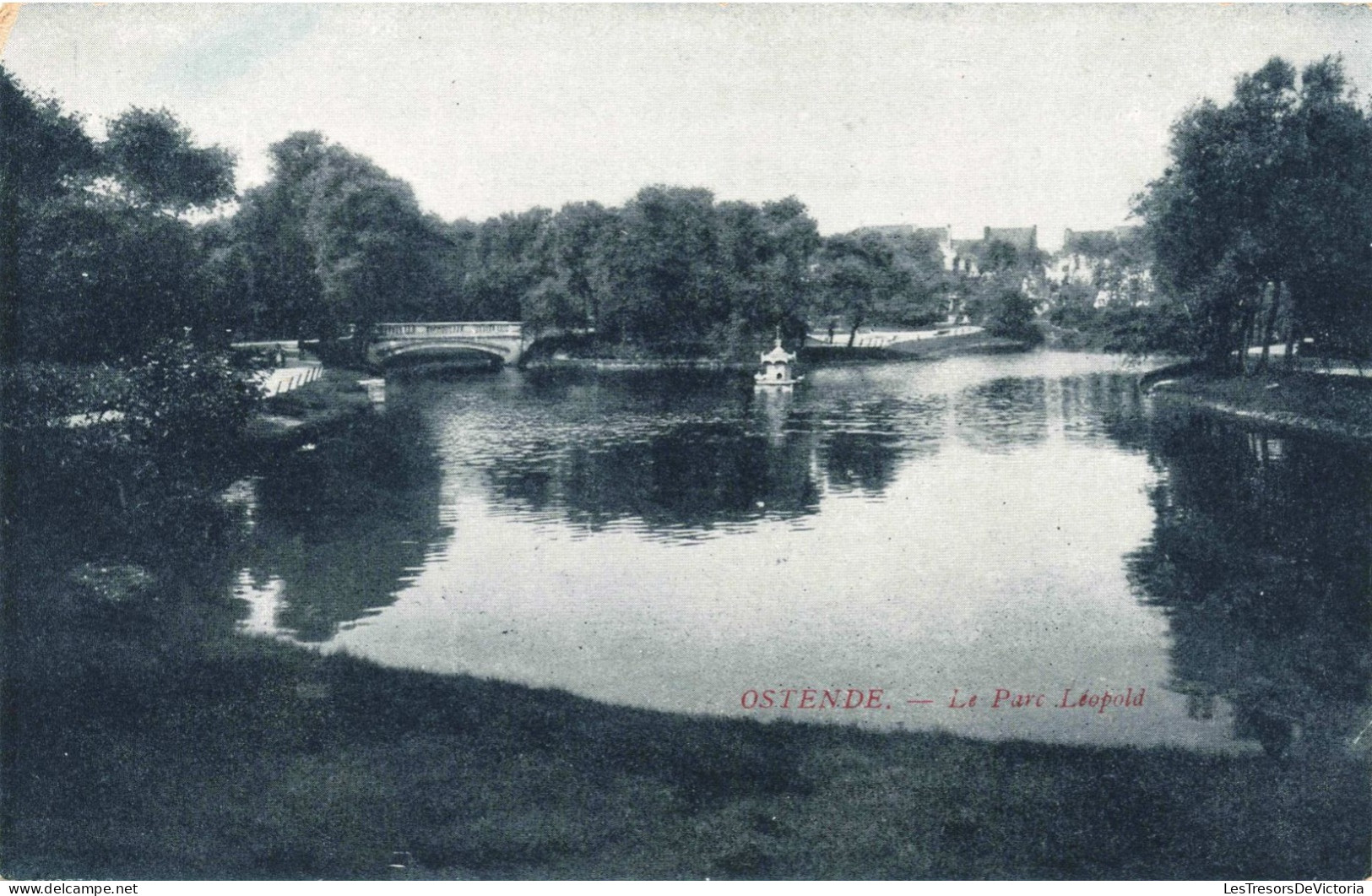 BELGIQUE - Ostende - Le Parc Léopold - Carte Postale Ancienne - Oostende