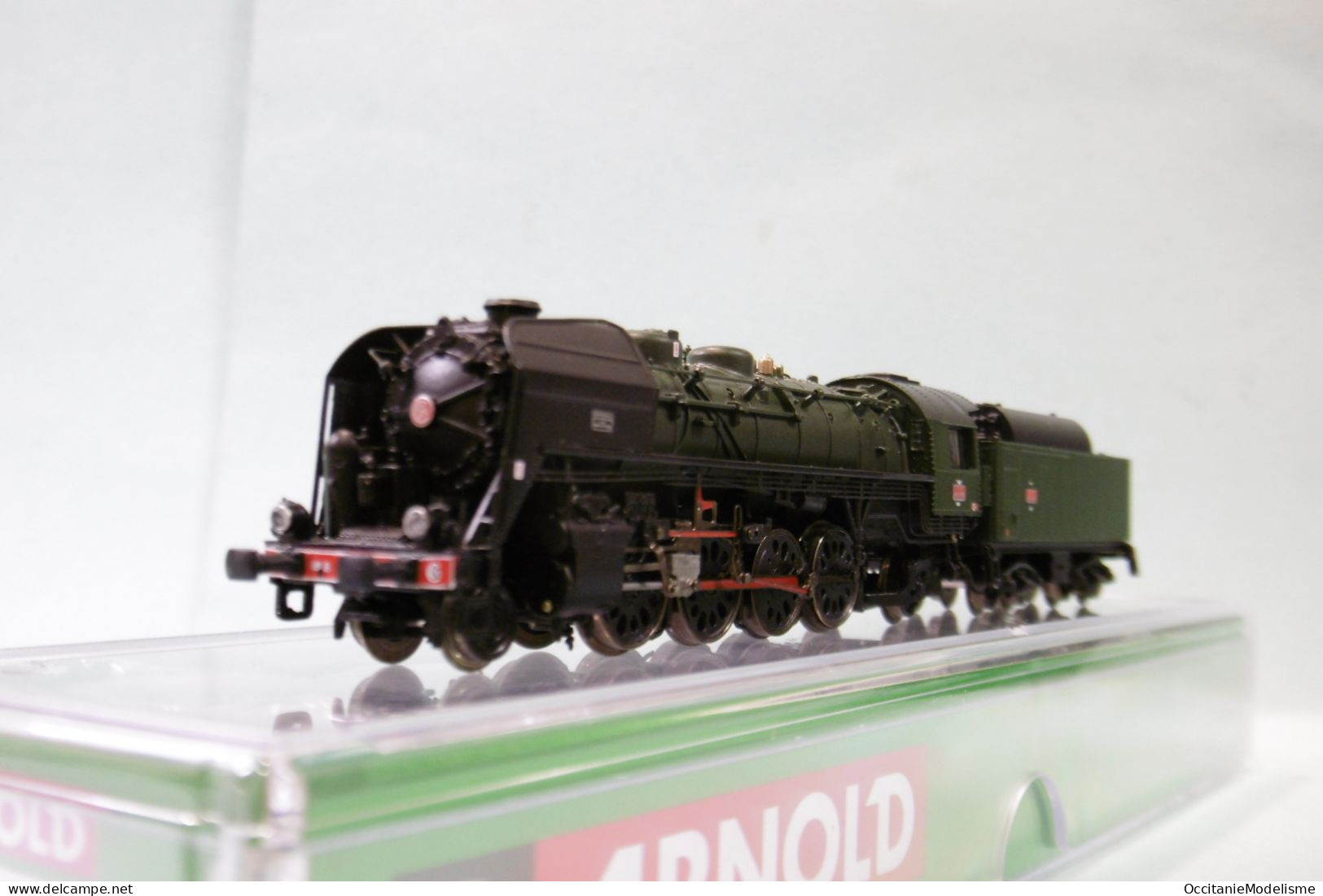 Arnold - Locomotive vapeur 141 R 1155 Fuel vert SNCF réf. HN2483 Neuf NBO N 1/160