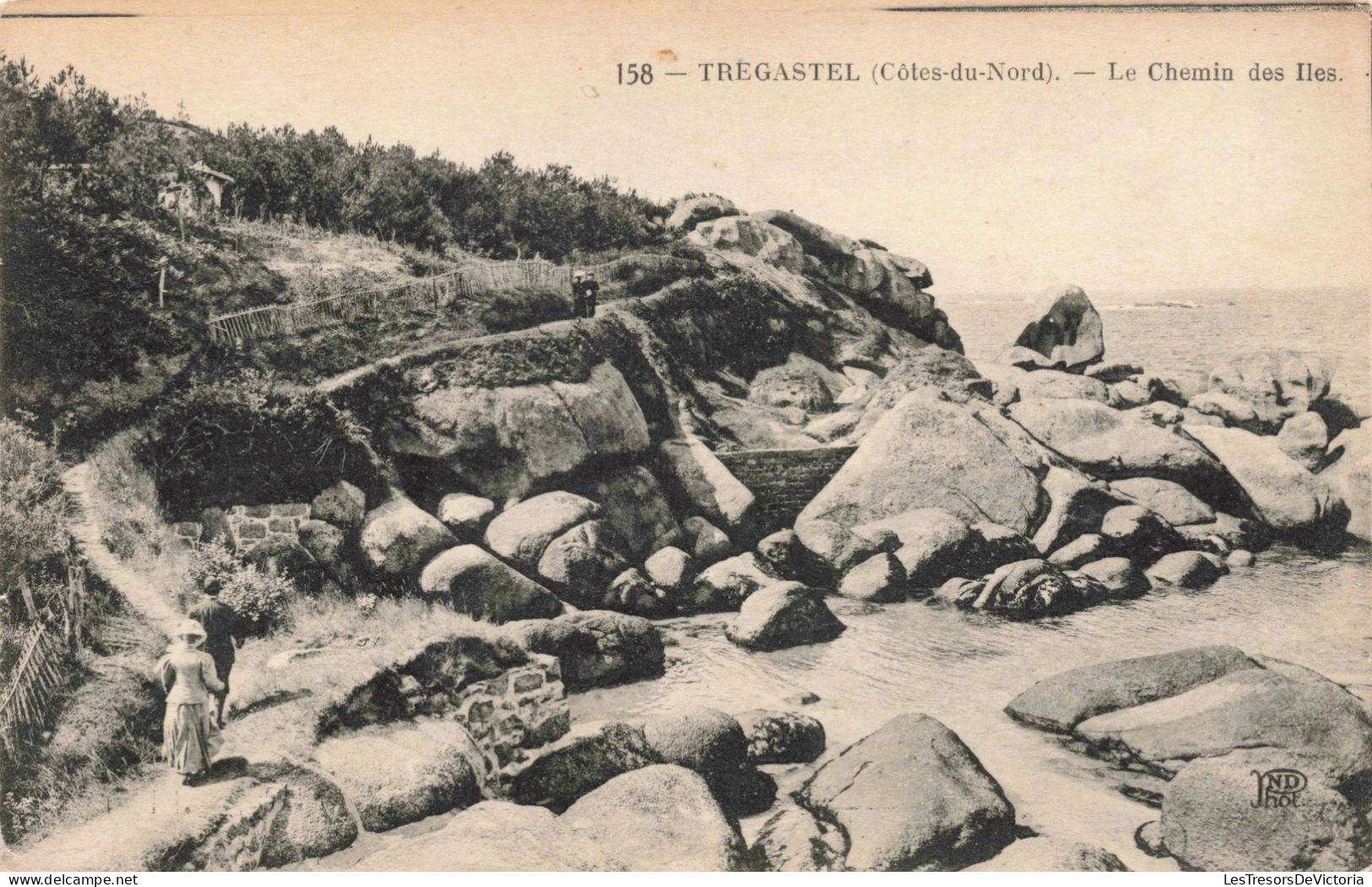 FRANCE - Tregastrel - Le Chemin Des Iles - Carte Postale Ancienne - Trégastel