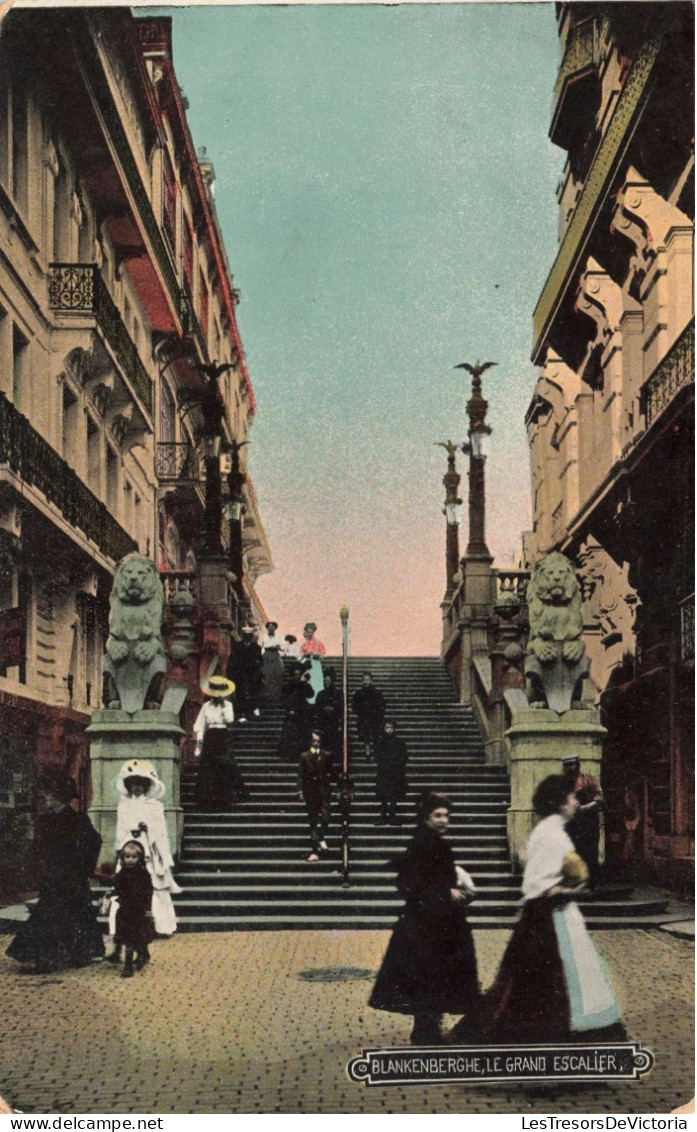 BELGIQUE - Blankenberghe - Le Grand Escalier - Colorisé - Carte Postale - Blankenberge