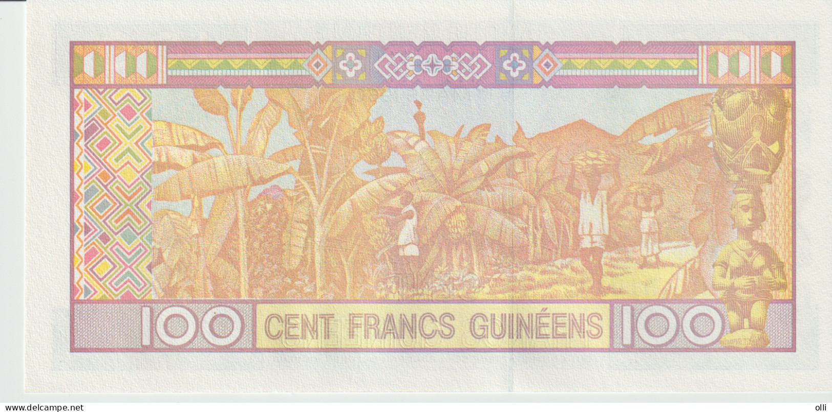 10 St. GUINEA : 100 Francs  2012 UNC - Guinea