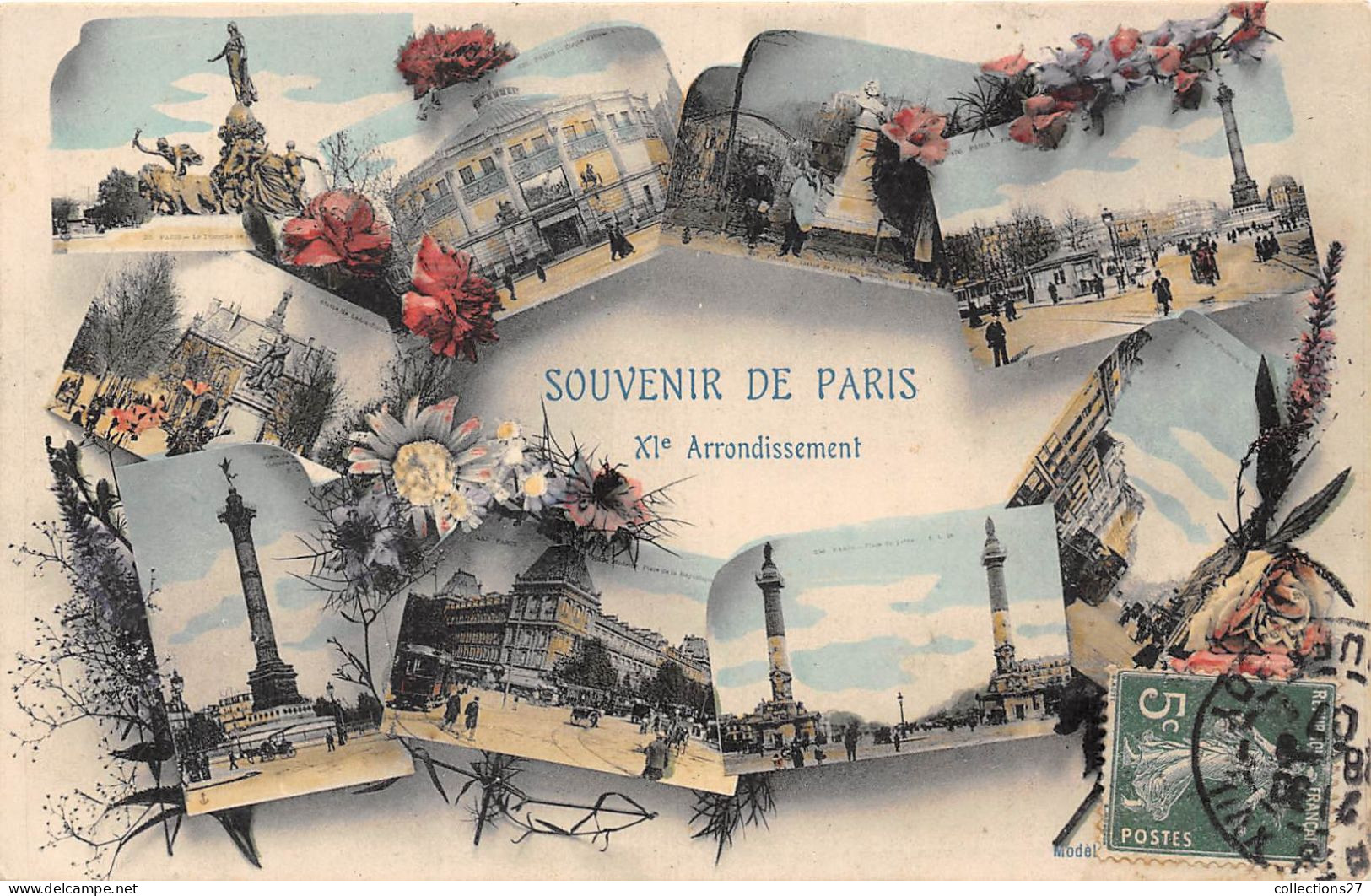 PARIS-75011- SOUVENIR DE PARIS 11eme MULTIVUES - Distretto: 11