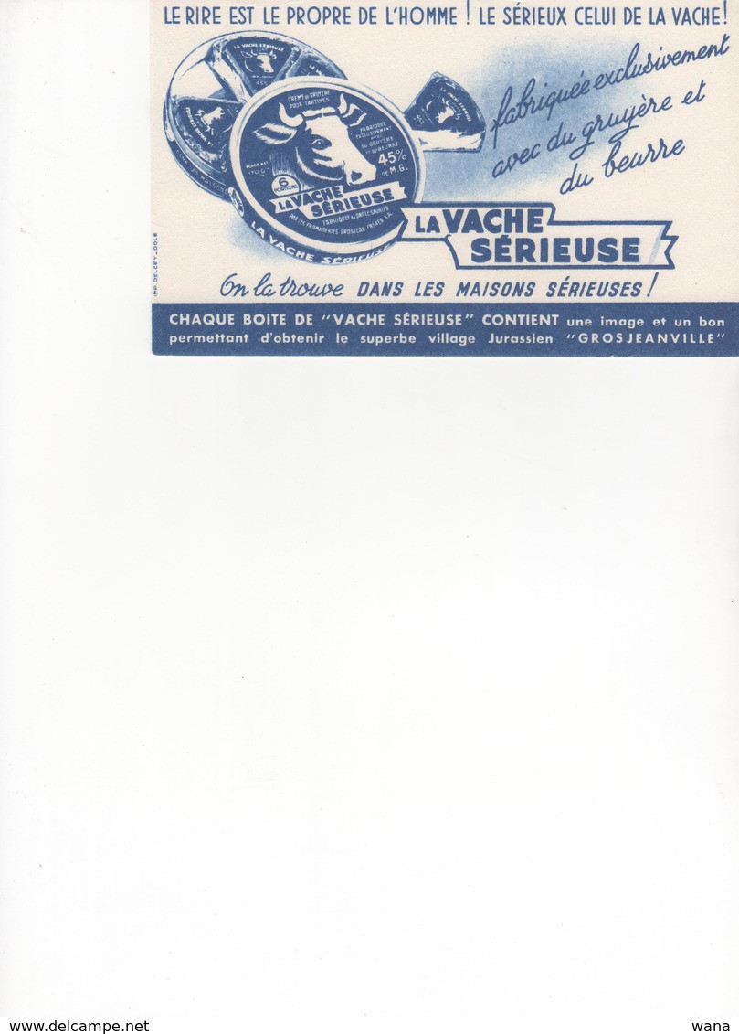 Buvard La Vache Gros Jean Soupe De Gruyère - Produits Laitiers