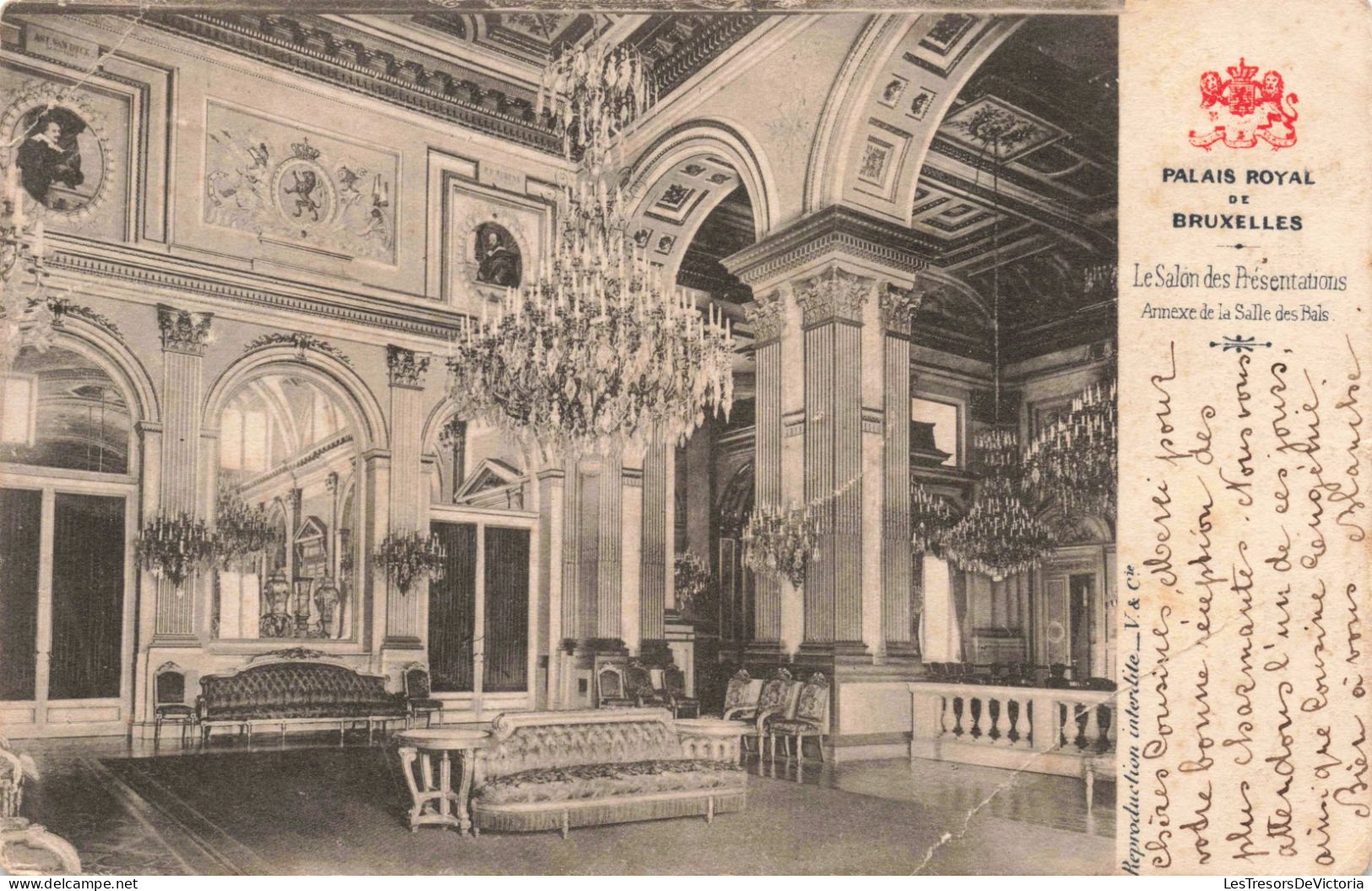 BELGIQUE - Palais Royal De Bruxelles - La Salon Des Présentations Annexe De La Salle Des Bals - Carte Postale Ancienne - Monumenti, Edifici