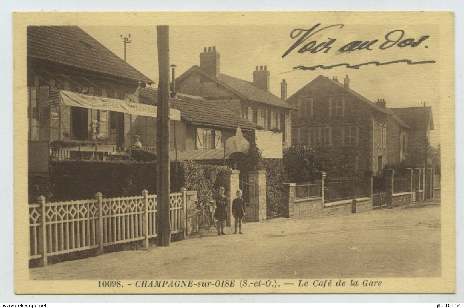 Champagne Sur Oise - Le Café De La Gare - Champagne Sur Oise