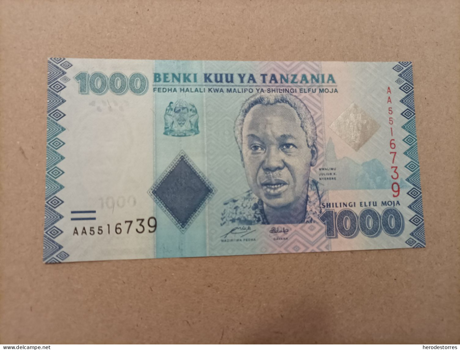 Billete De Tanzania De 100 Schilingi, Año 2010, Serie AA, UNC - Tansania
