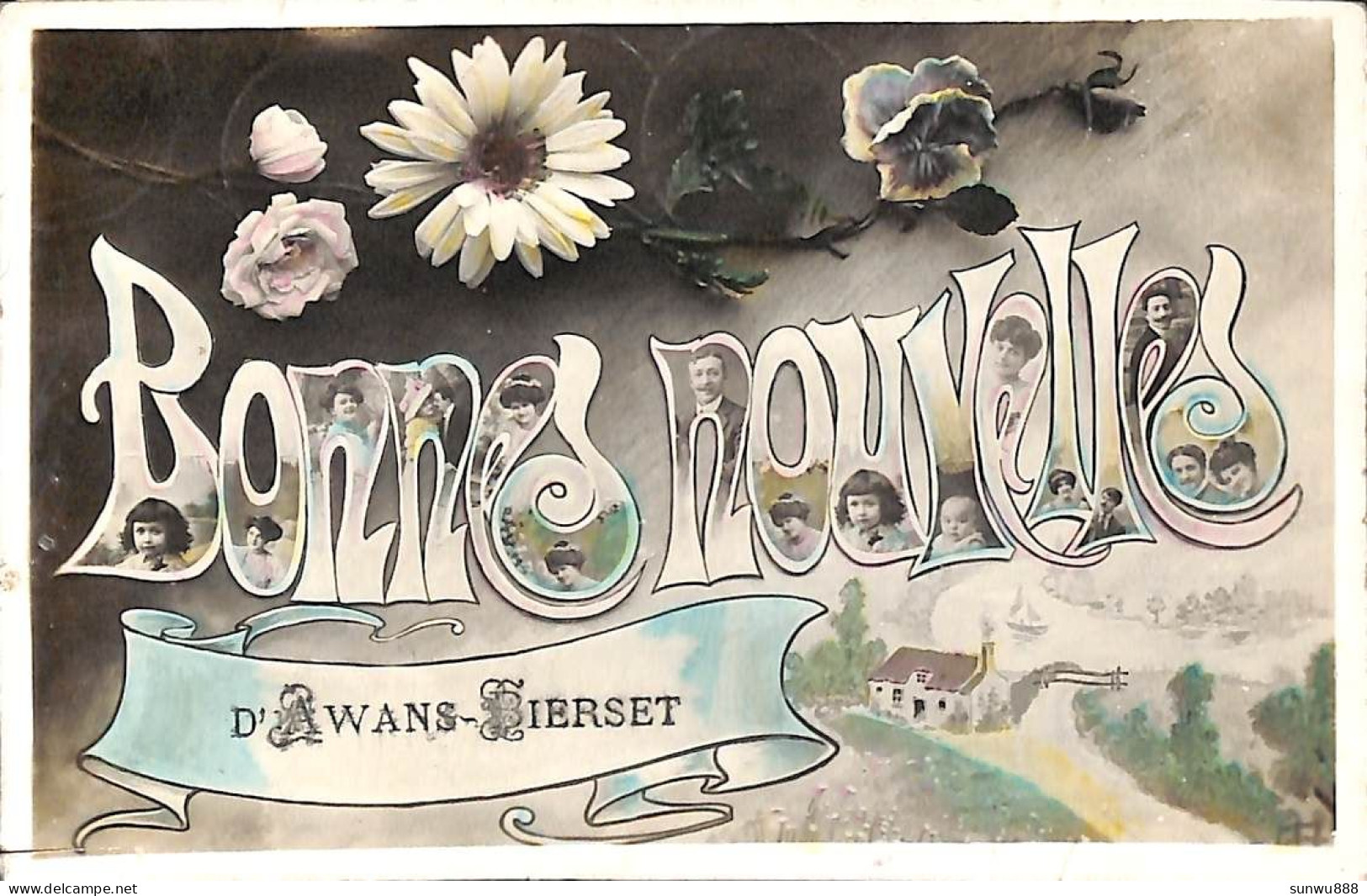 Bonnes Nouvelles D'Awans Bierset (femmes Hommes Enfants 1912) - Grace-Hollogne