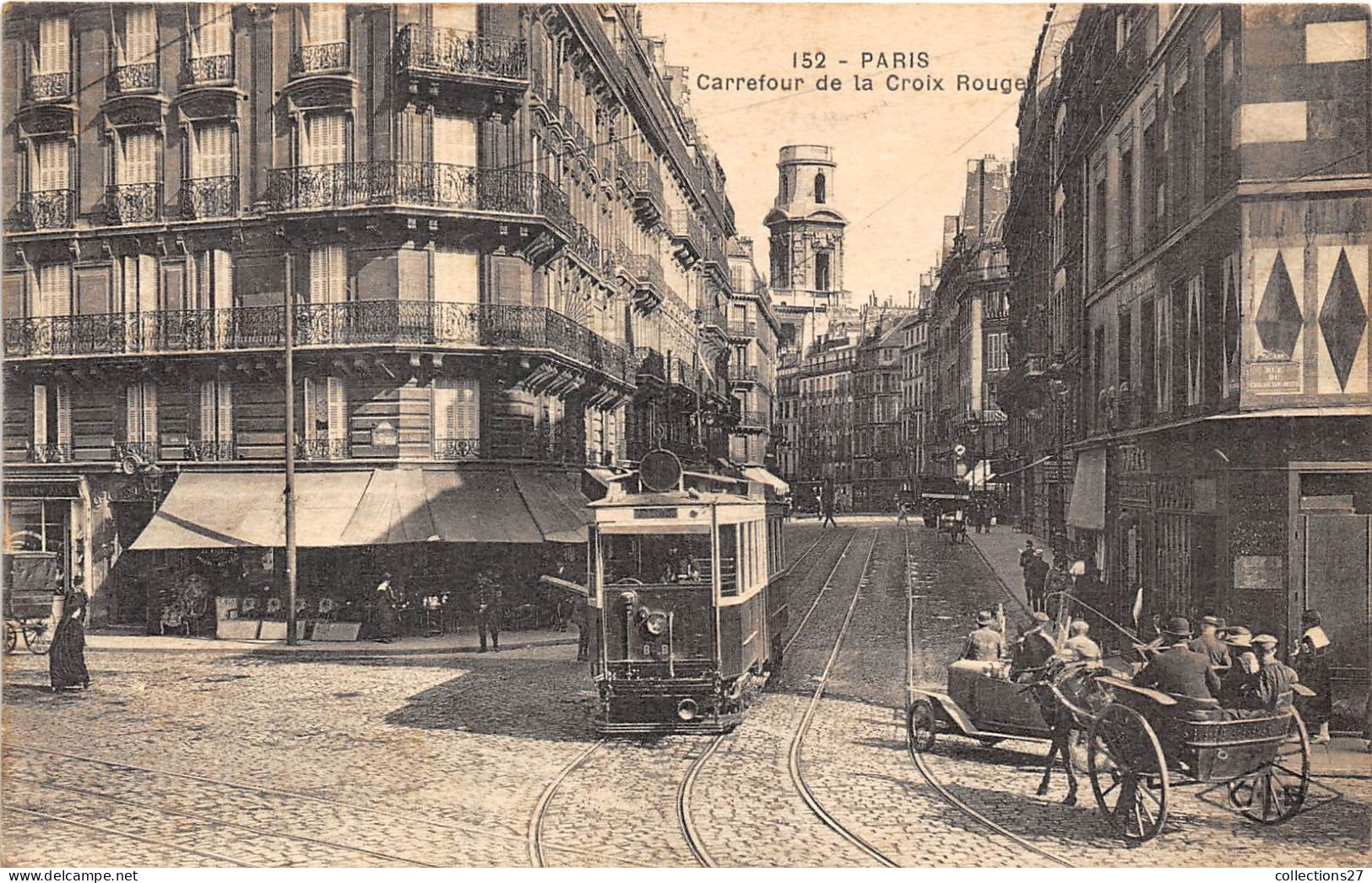 PARIS-75006- CARREFOUR DE LA CROIX ROUGE - Arrondissement: 06