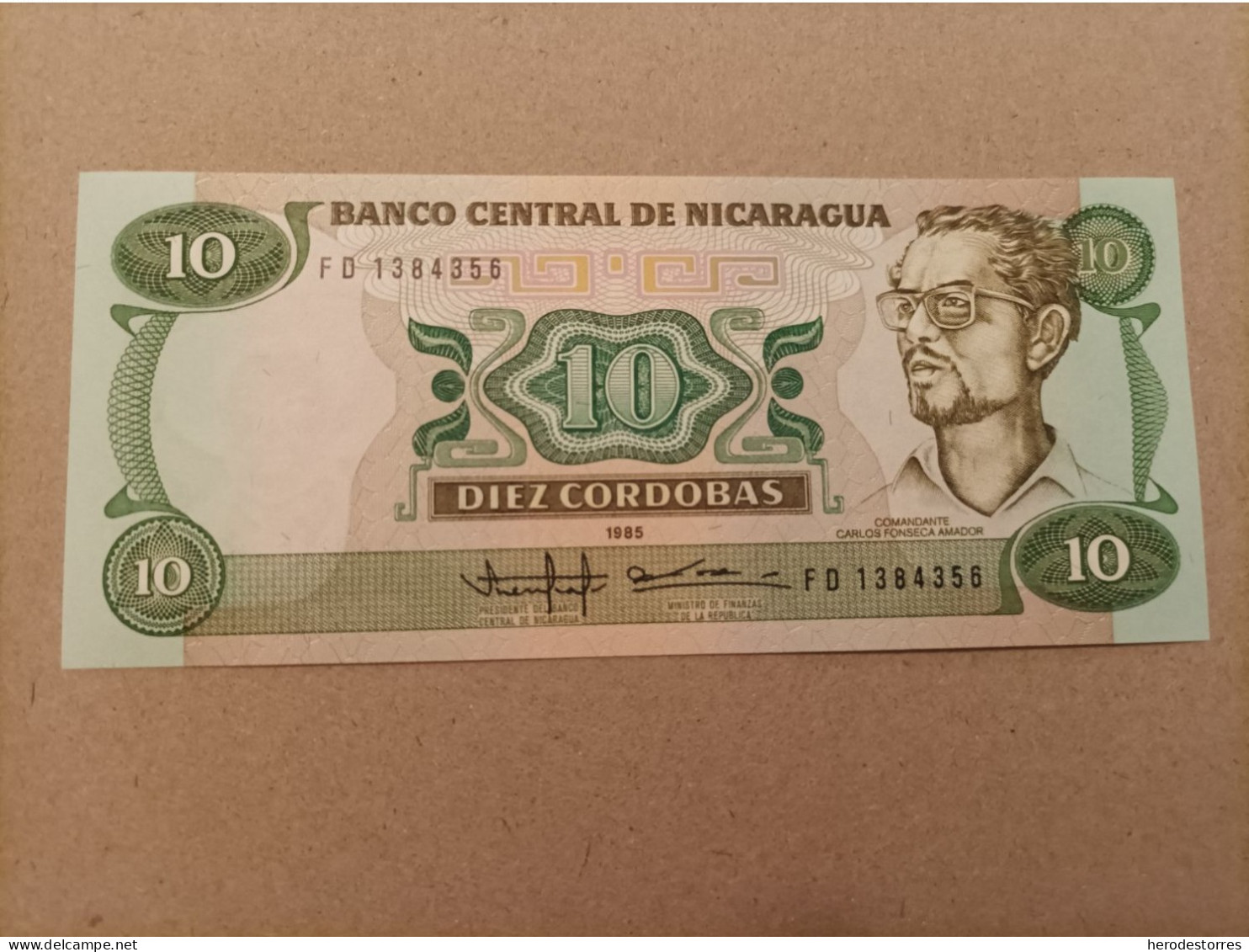 Billete De Nicaragua De 10 Córdobas Año 1985, UNC - Nicaragua