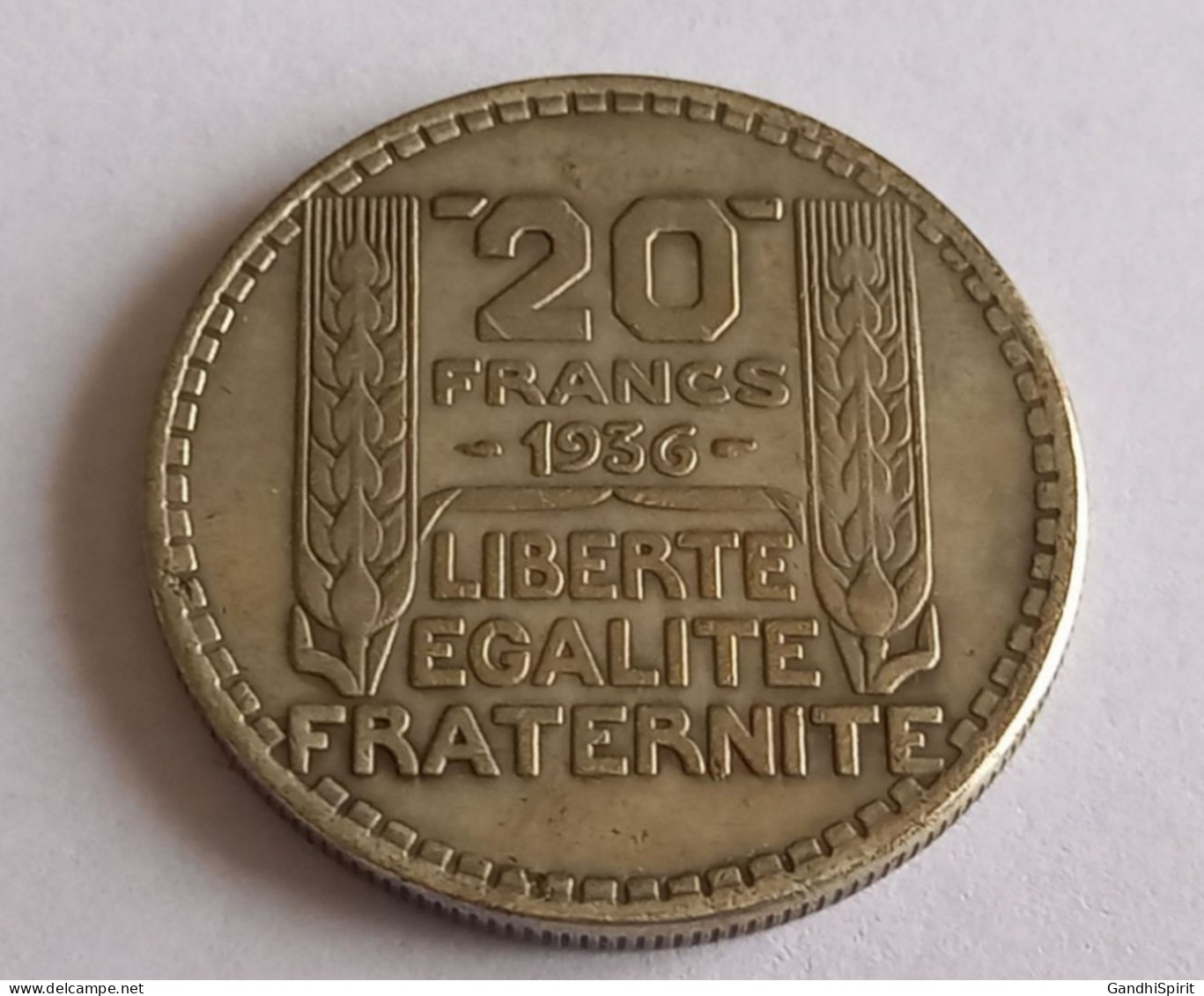 20 Francs Turin Argent 1936 - Fausse Pièce De Monnaie - Counterfeit Coin - 20 Francs