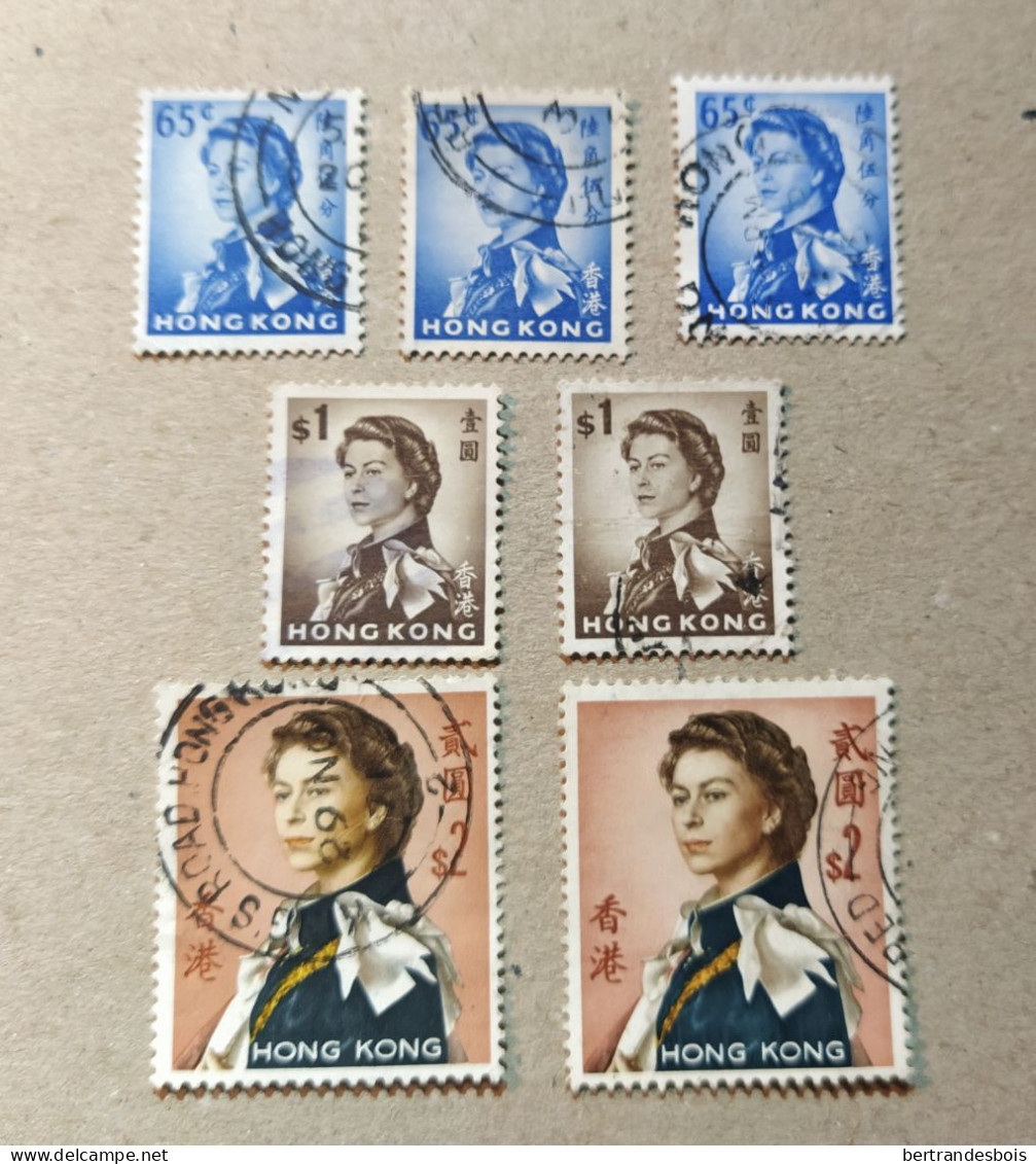 HONG-KONG 1962-1967 - Elizabeth II - 3 Values, Used - Used Stamps