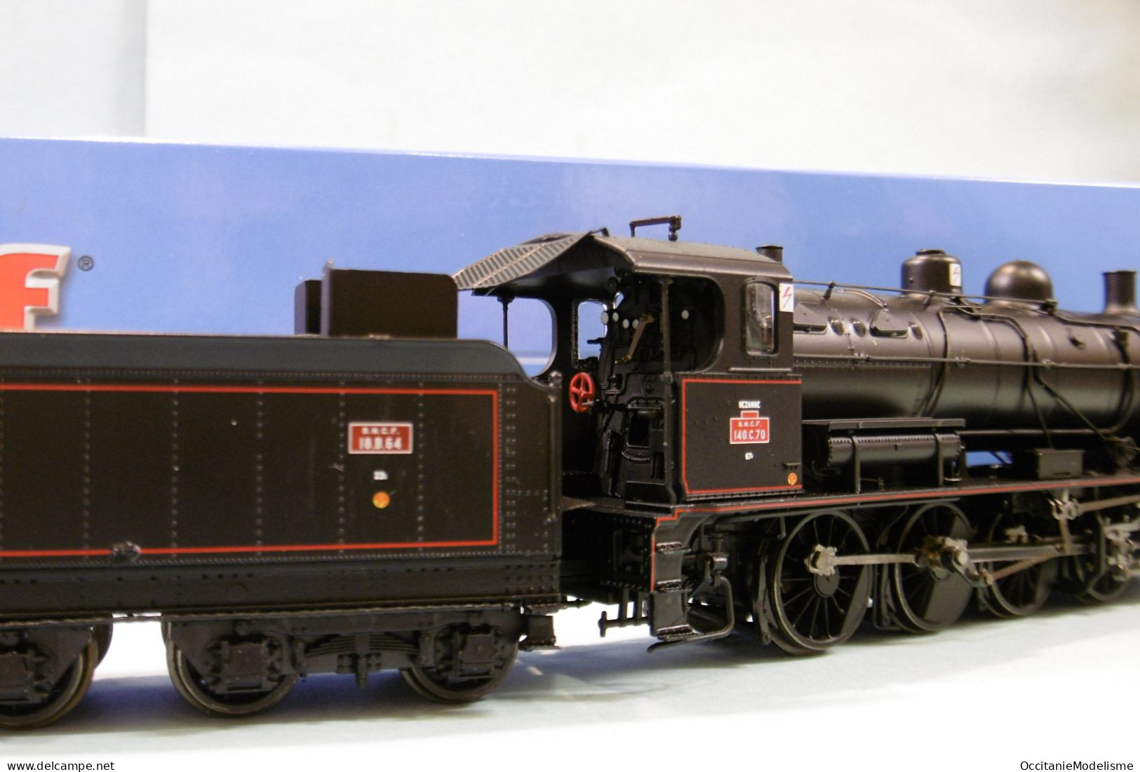 Jouef - Locomotive vapeur 140 C 70 noir filets rouges ép. III réf. HJ2405 HO 1/87