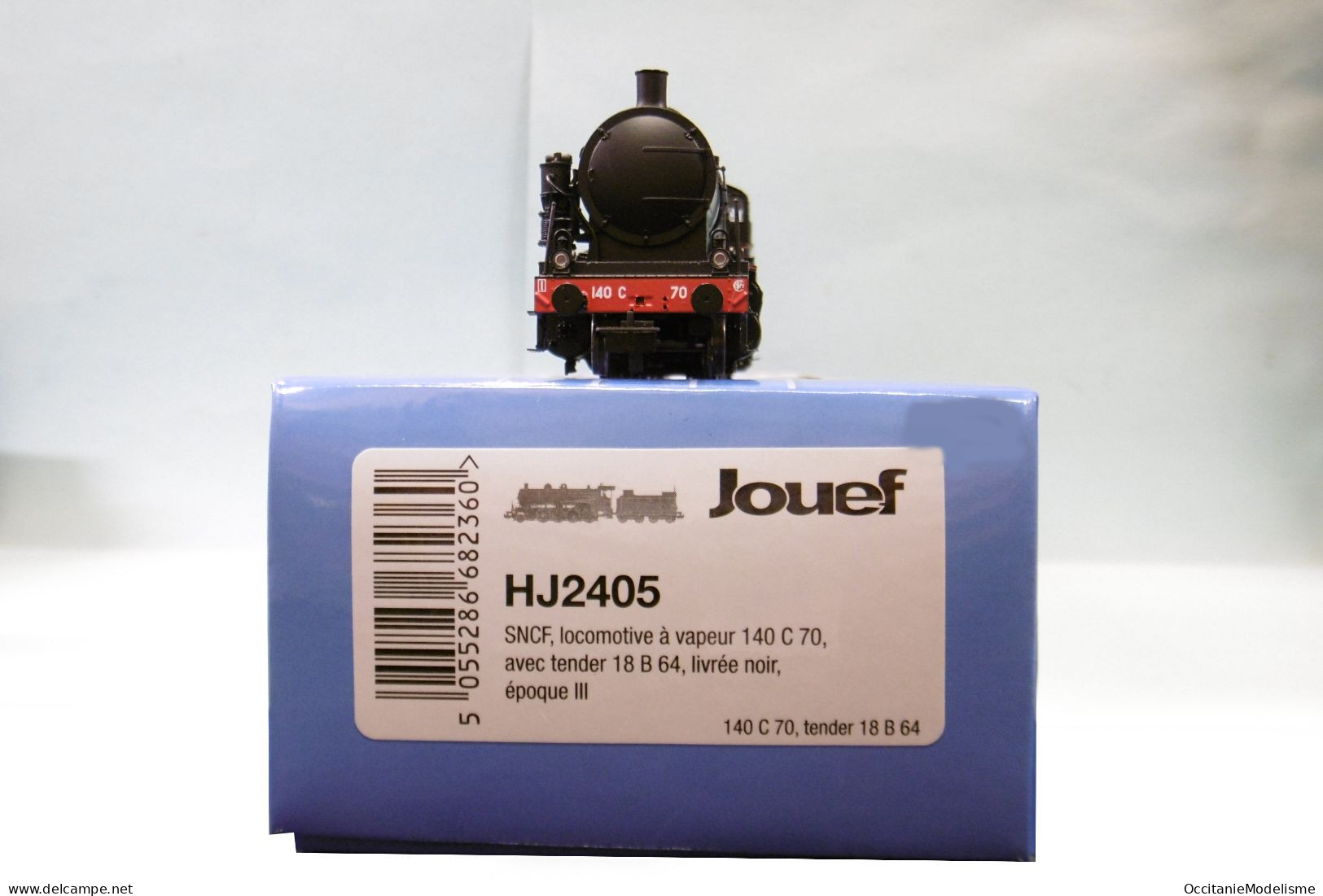 Jouef - Locomotive vapeur 140 C 70 noir filets rouges ép. III réf. HJ2405 HO 1/87