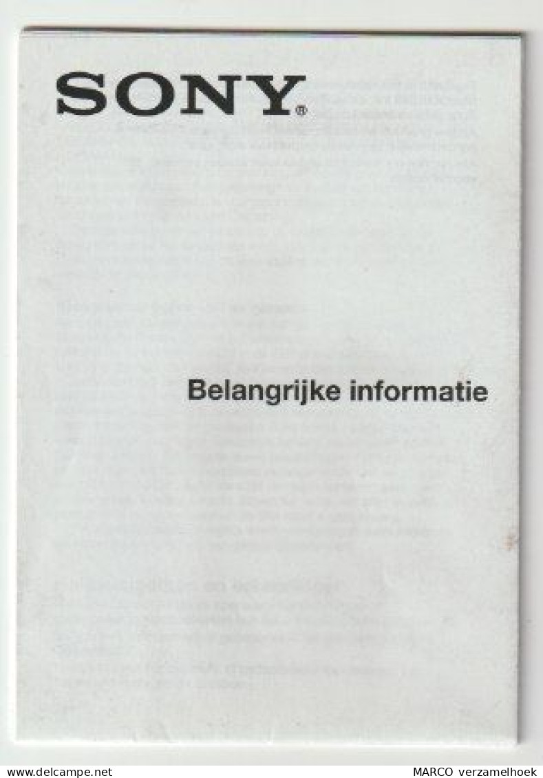 Brochure-leaflet: Telefoon/telephone SONY Ericsson Mobile (NL) 2012 - Telefonía