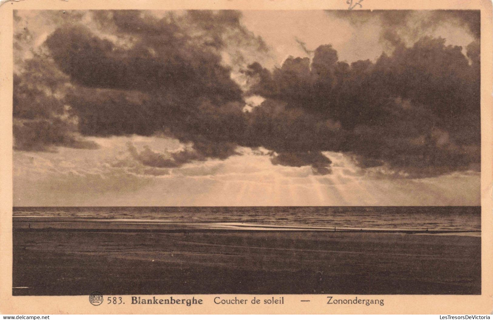 BELGIQUE - Blankenberghe - Coucher De Soleil - Carte Postale Ancienne - Blankenberge