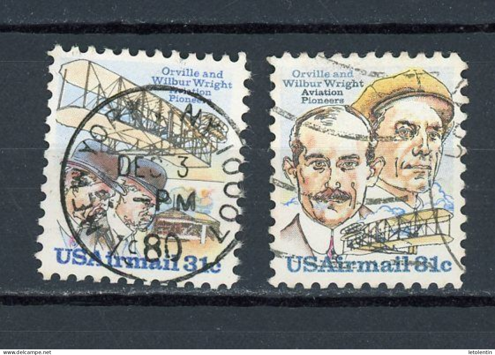 USA : POSTE AÉRIENNE - N° Yvert 85+86 Obli. - 3a. 1961-… Gebraucht