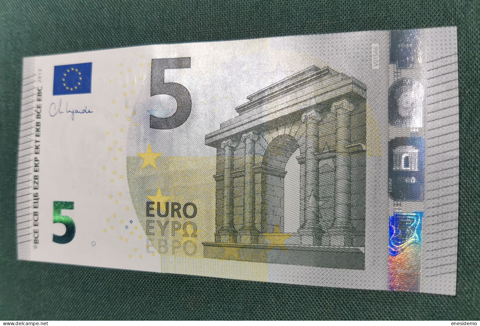 5 EURO SPAIN 2013 LAGARDE V015A6 VC SC FDS UNCIRCULATED PERFECT - 5 Euro