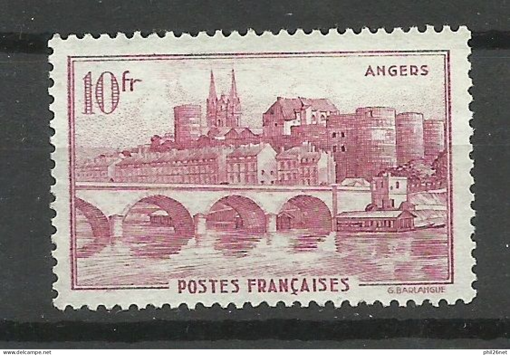 France  N° 500   Angers  Mauve         Neuf ( * )    B/TB    Voir Scans  Soldé  ! ! ! - Unused Stamps